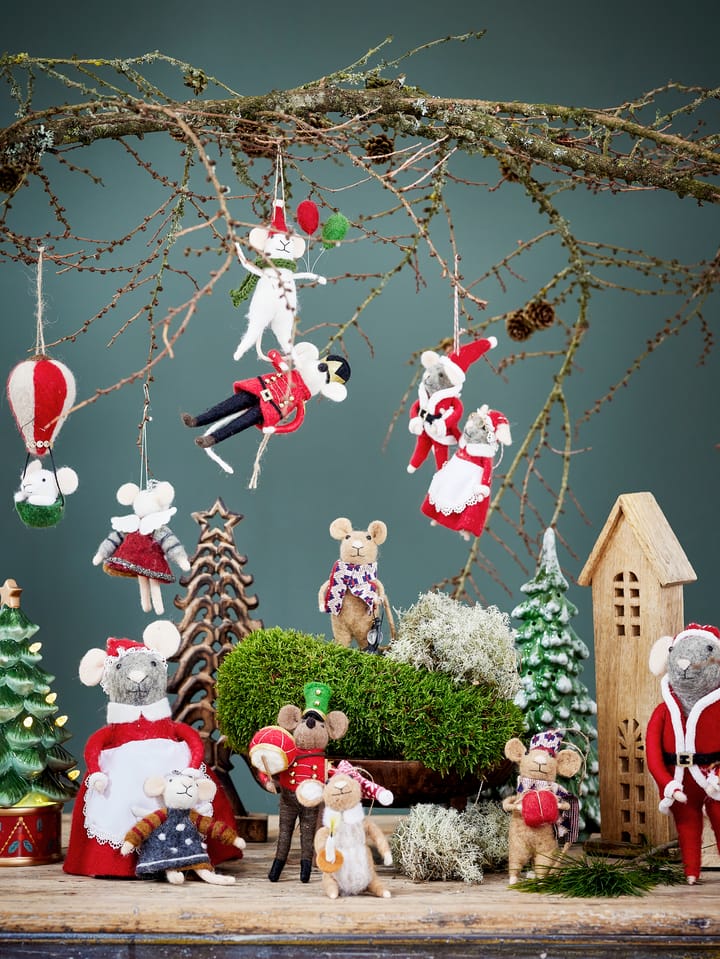 Suspension pour sapin en laine Peo, Blanc Bloomingville