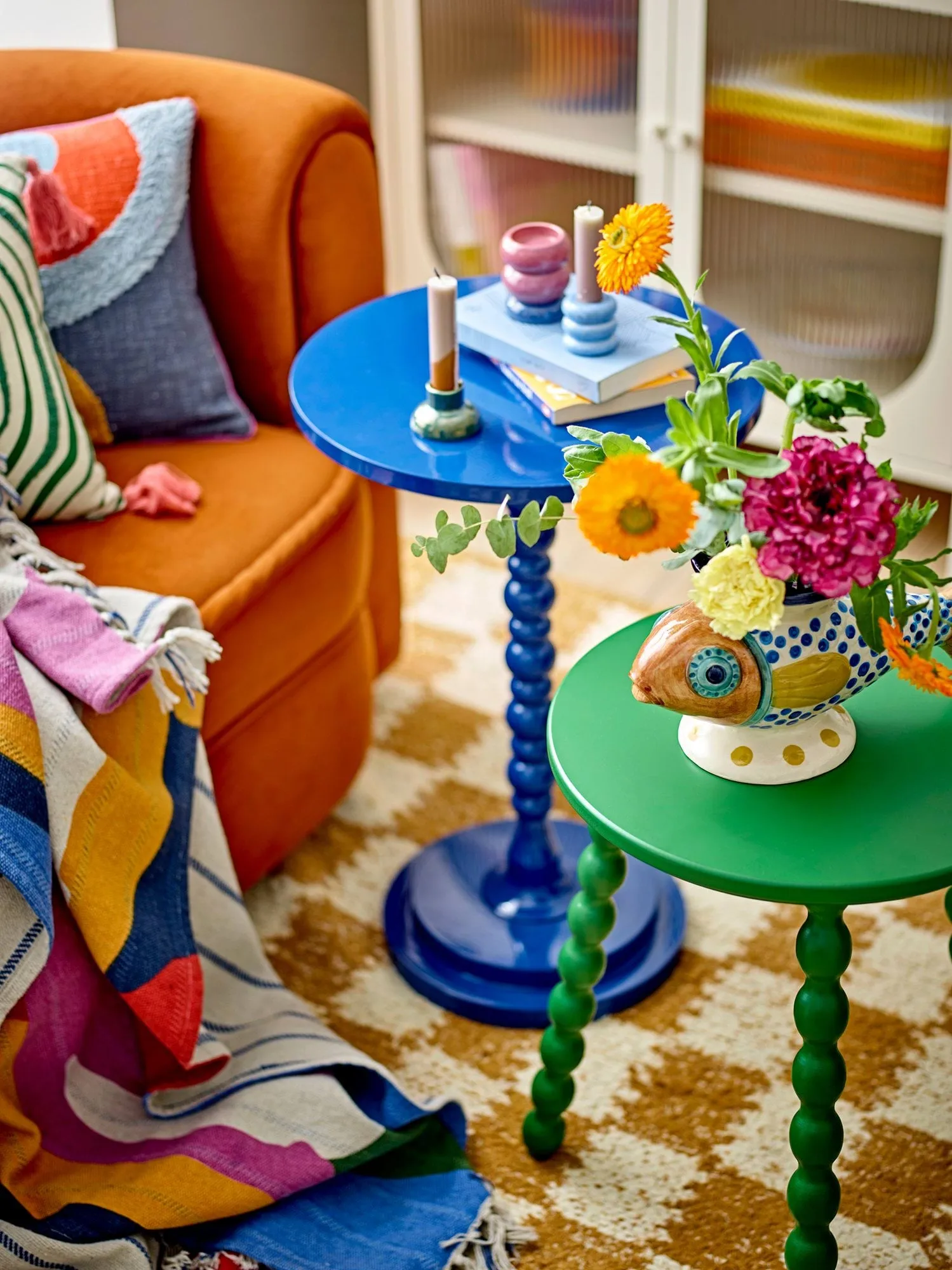 Table d'appoint Salino, Green, Ø41 cm Bloomingville