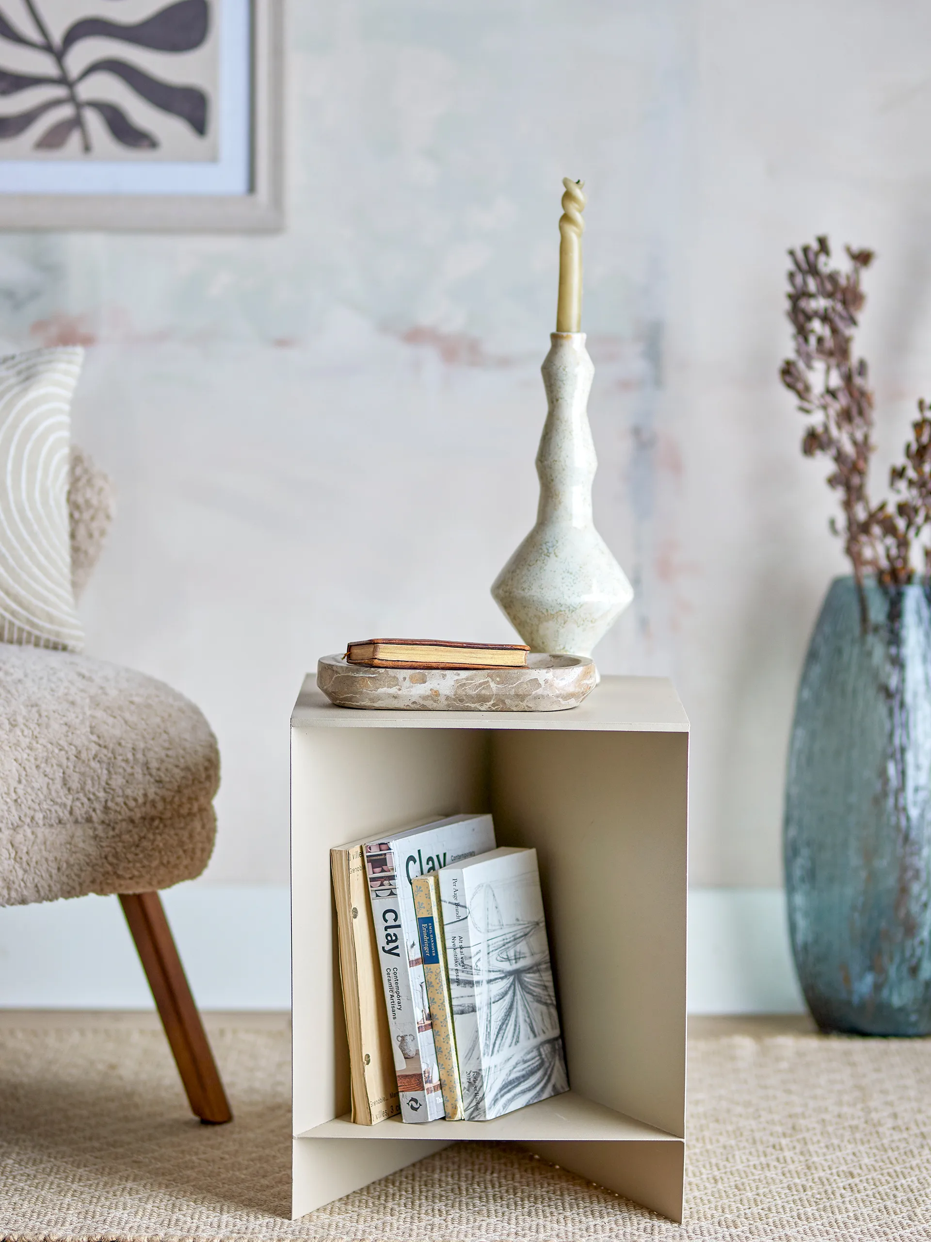 Table d’appoint Tasha 35x45 cm, Naturel Bloomingville