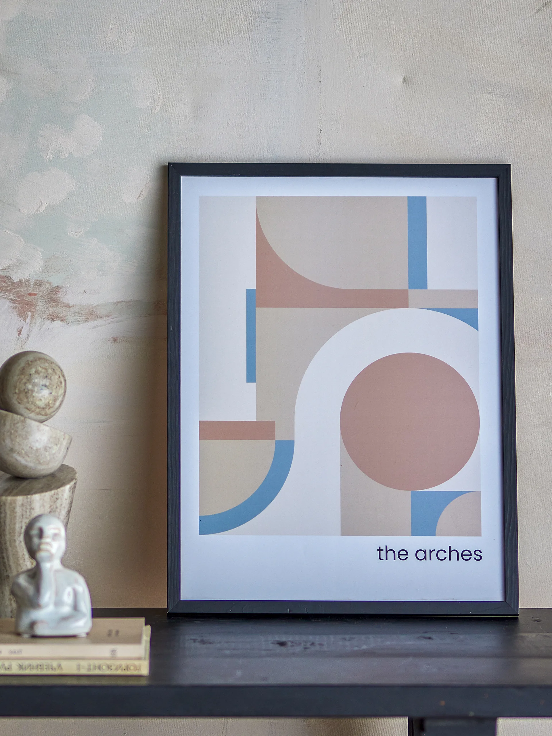 Tableau Arches 32x42 cm, Cadre noir Bloomingville