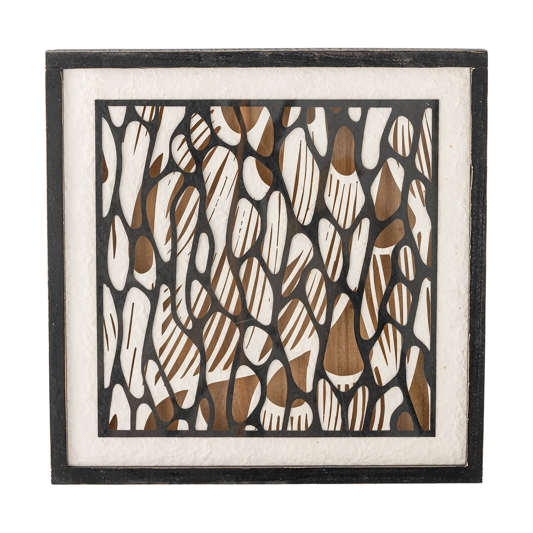 Tableau Barlin 37,5x37,5 cm, Brun-noir Bloomingville