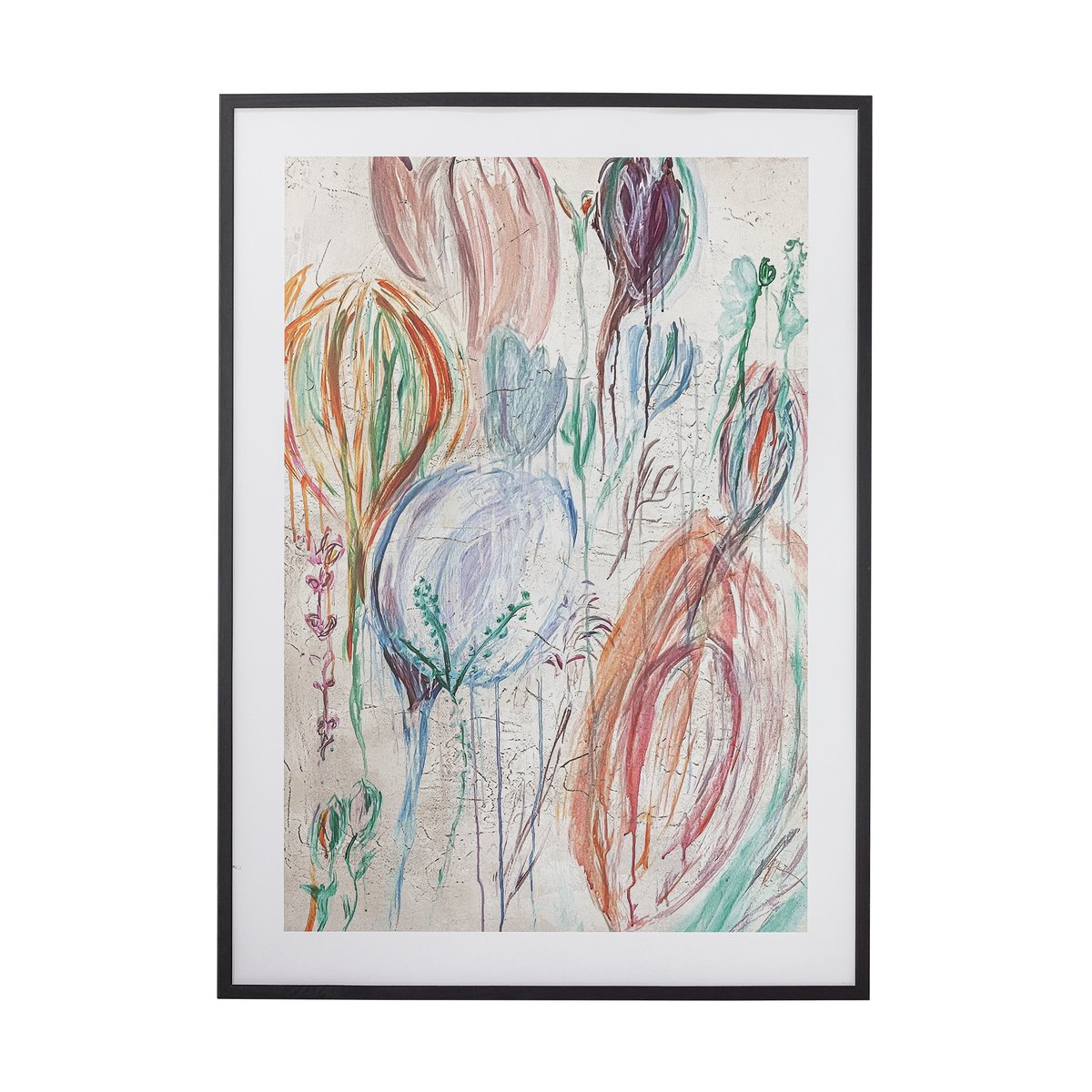 Bloomingville Tableau Francine 52x72 cm Cadre noir | Design Scandinave | Posters | Noir