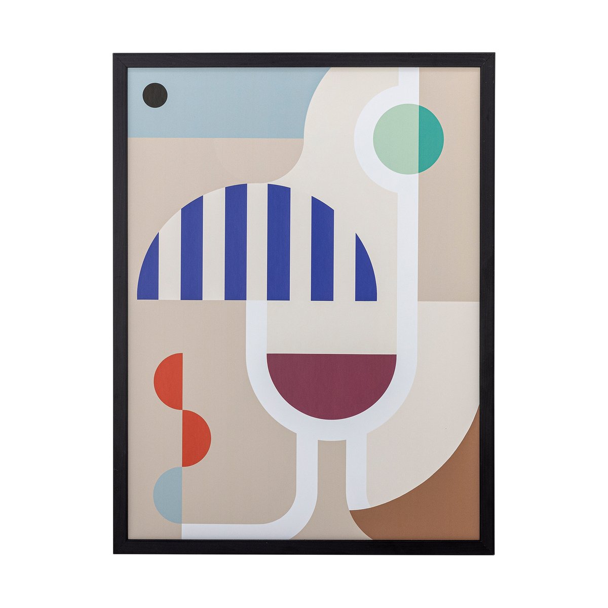 Bloomingville Tableau Wine 32x42 cm Multi | Design Scandinave | Posters | Noir