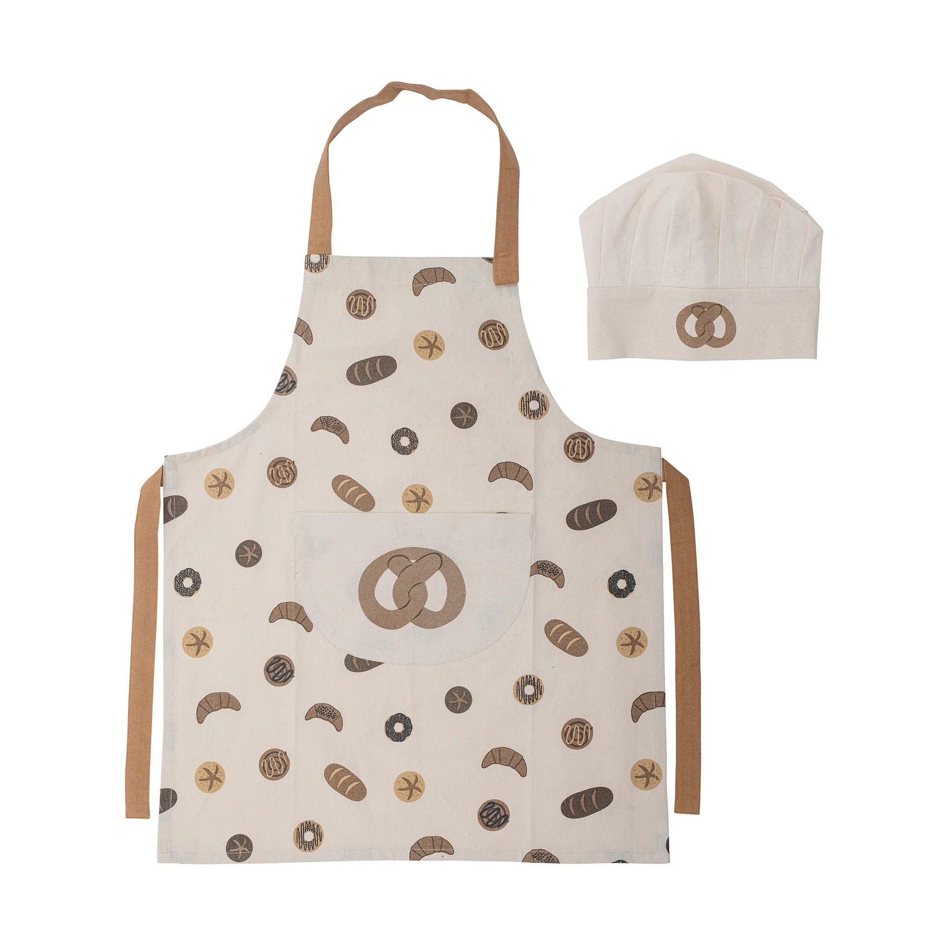 Tablier Snorre ensemble de 2, Brown Bloomingville