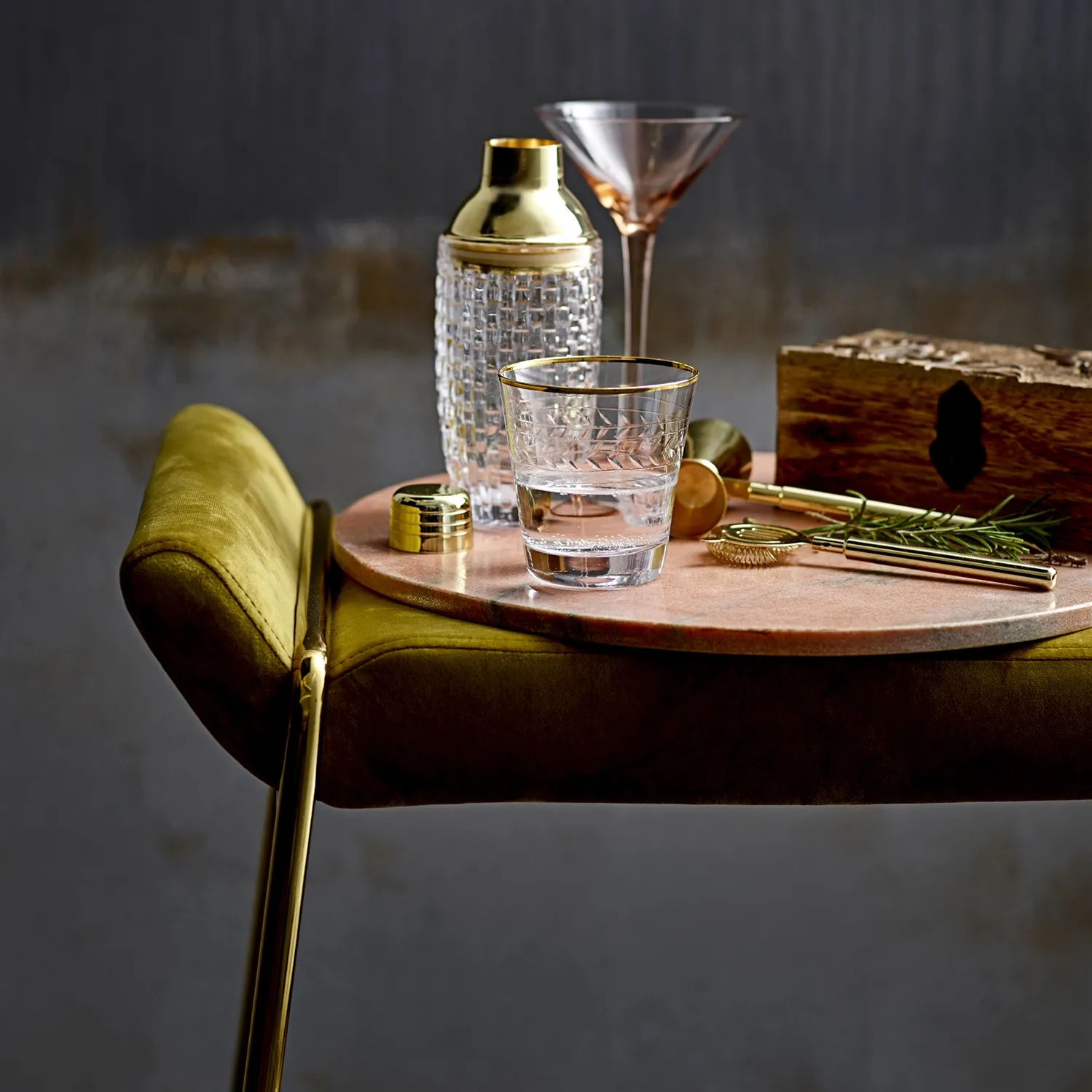 Tabouret Megan, Jaune Bloomingville