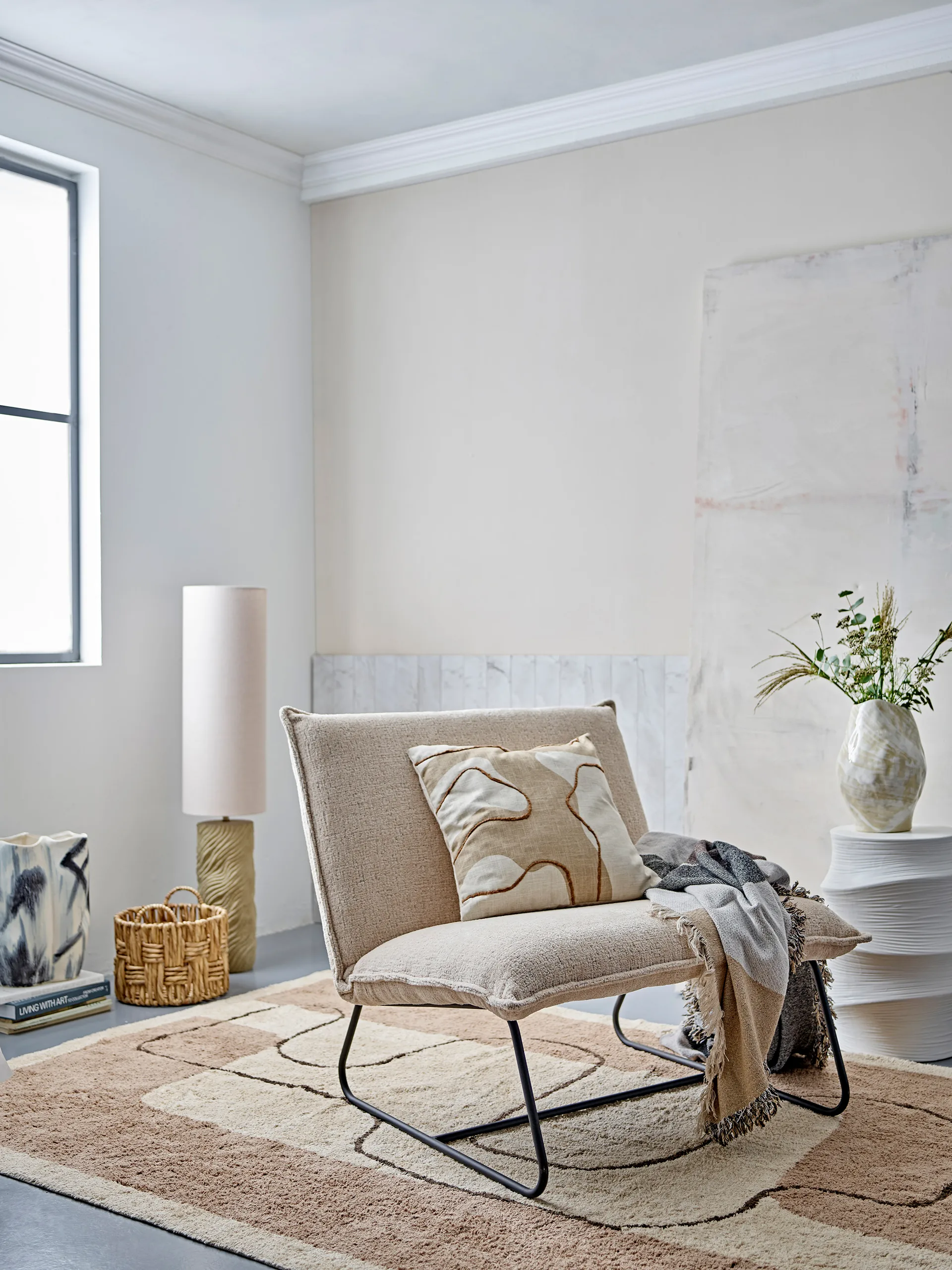 Tapis Bet 150x215 cm, Nature cotton Bloomingville