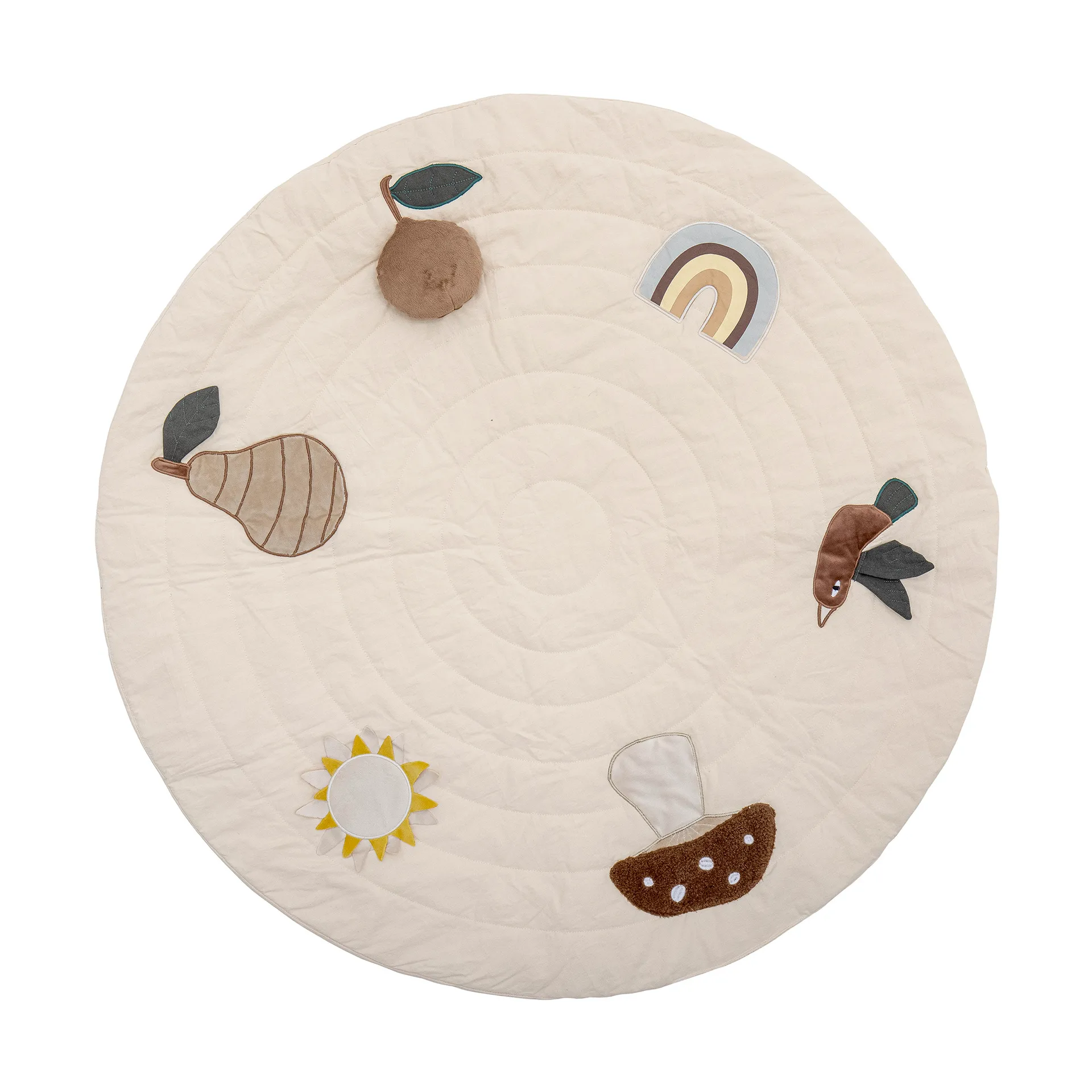 Tapis de jeu Agnes Ø100 cm, Blanc Bloomingville