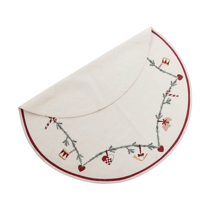 Tapis de sapin Yule Ø110 cm, Rouge Bloomingville