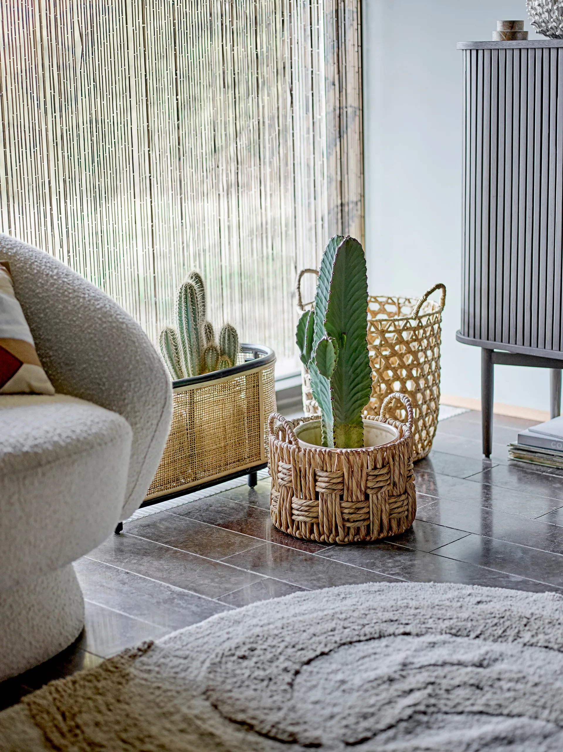 Tapis en coton Betsey 100x140 cm, Nature Bloomingville