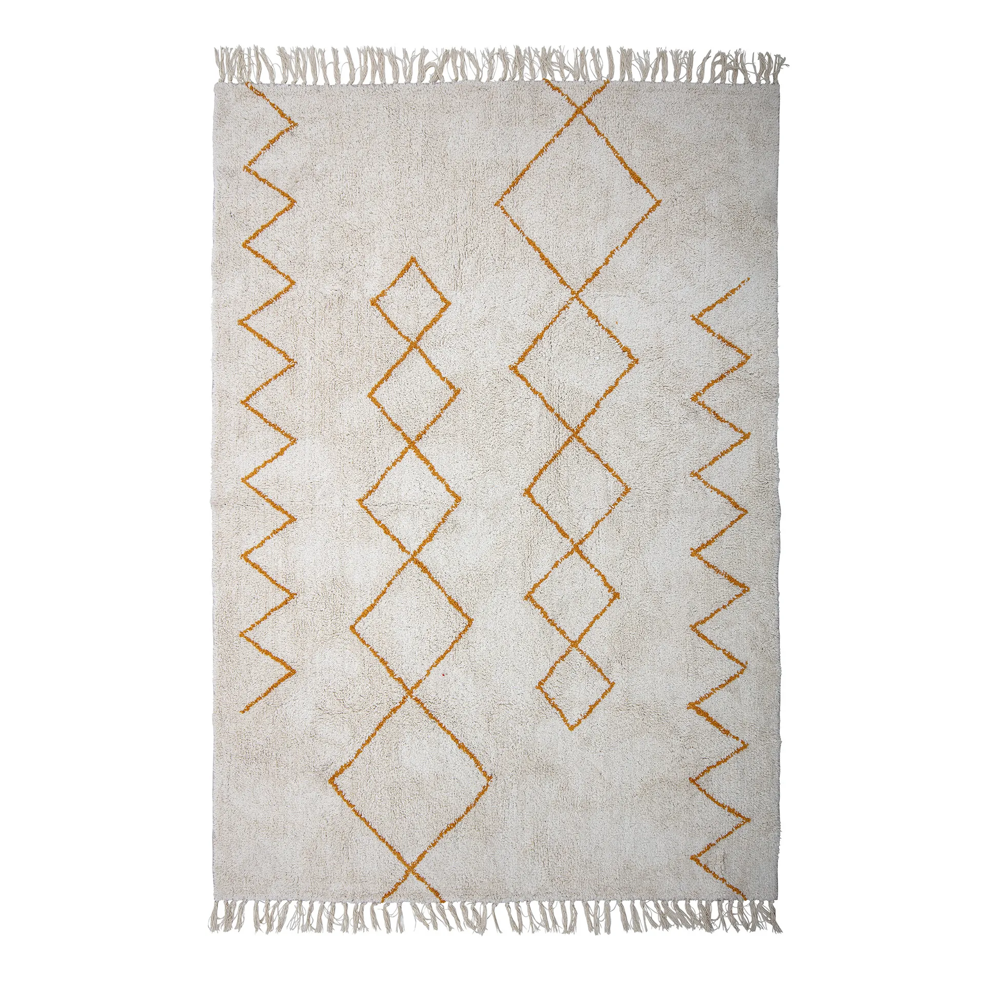 Tapis en coton Bloomingville 140x200 cm, Jaune Bloomingville