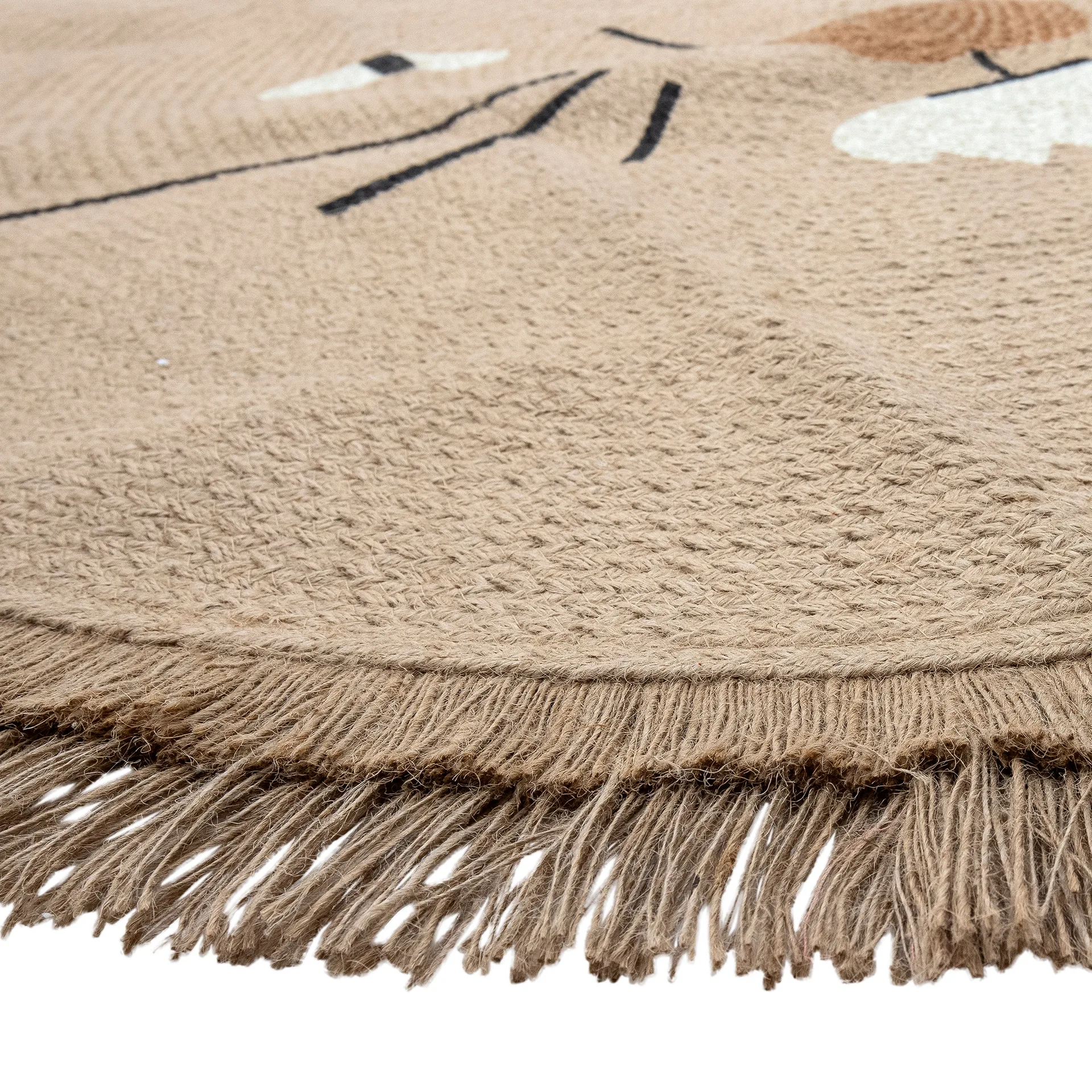 Tapis en jute Harrison Ø100 cm, Lion Bloomingville