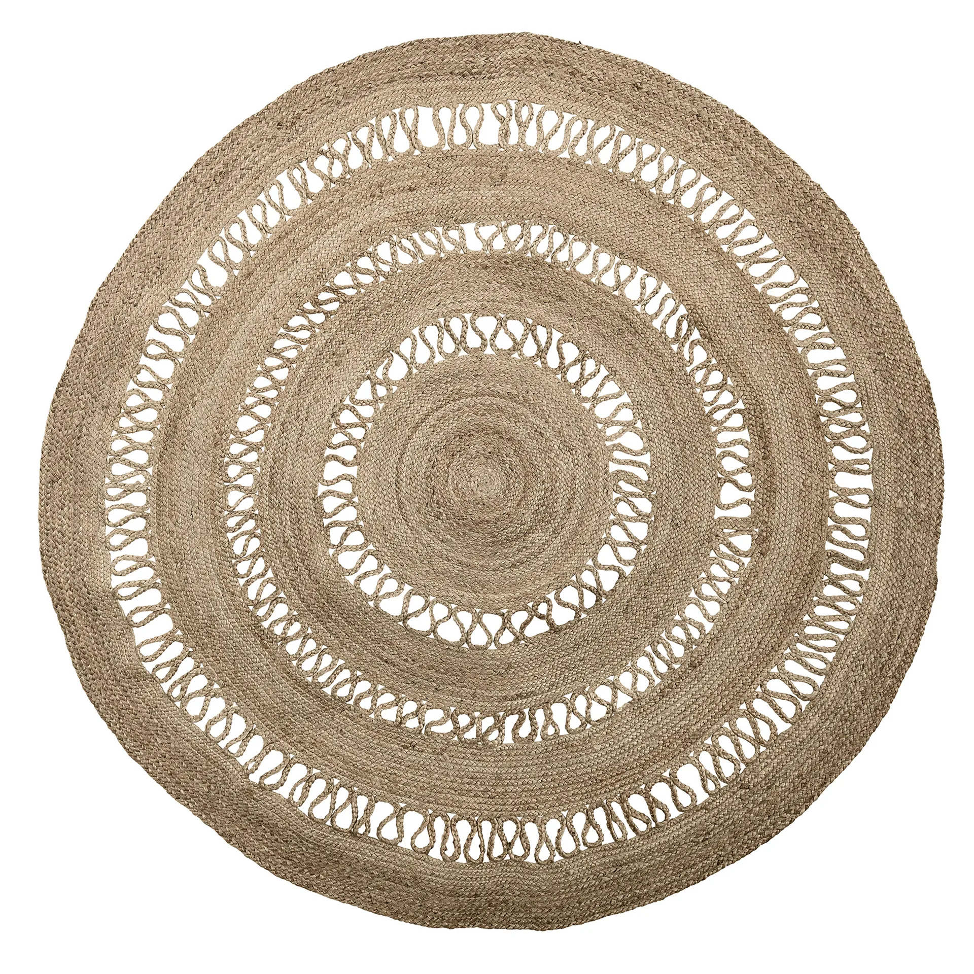 Tapis en jute rond Bloomingville Ø182 cm, naturel Bloomingville