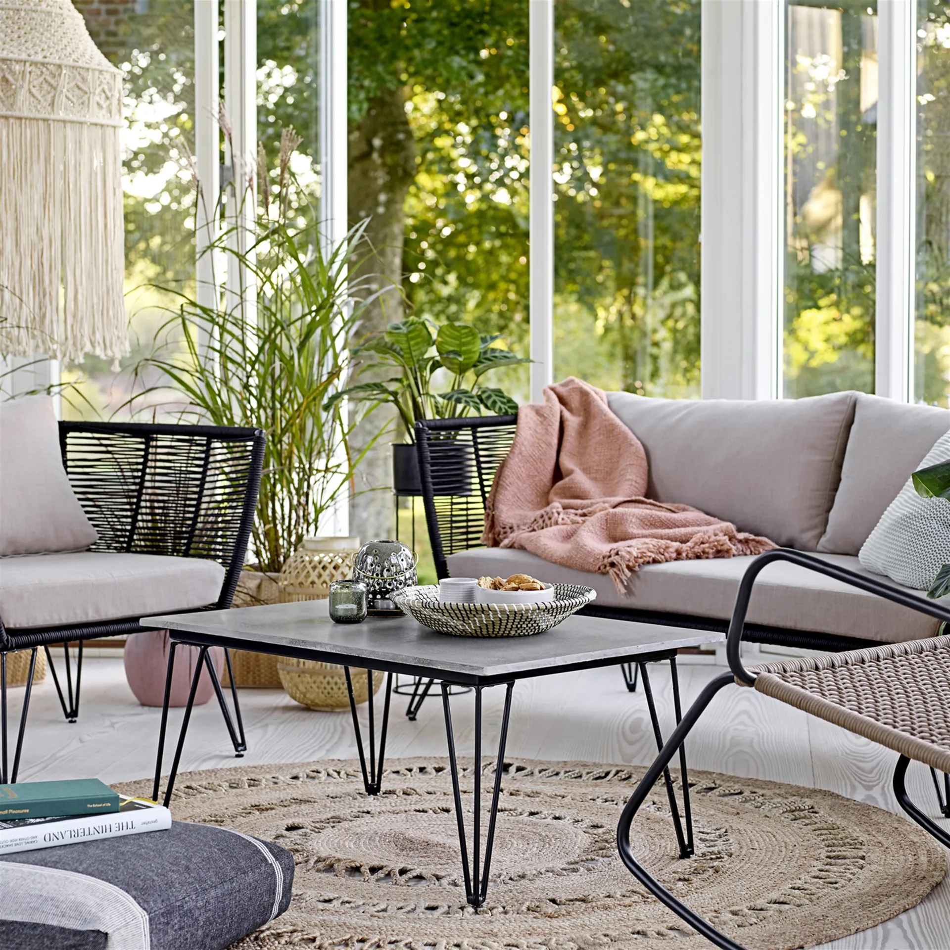 Tapis en jute rond Bloomingville Ø182 cm, naturel Bloomingville