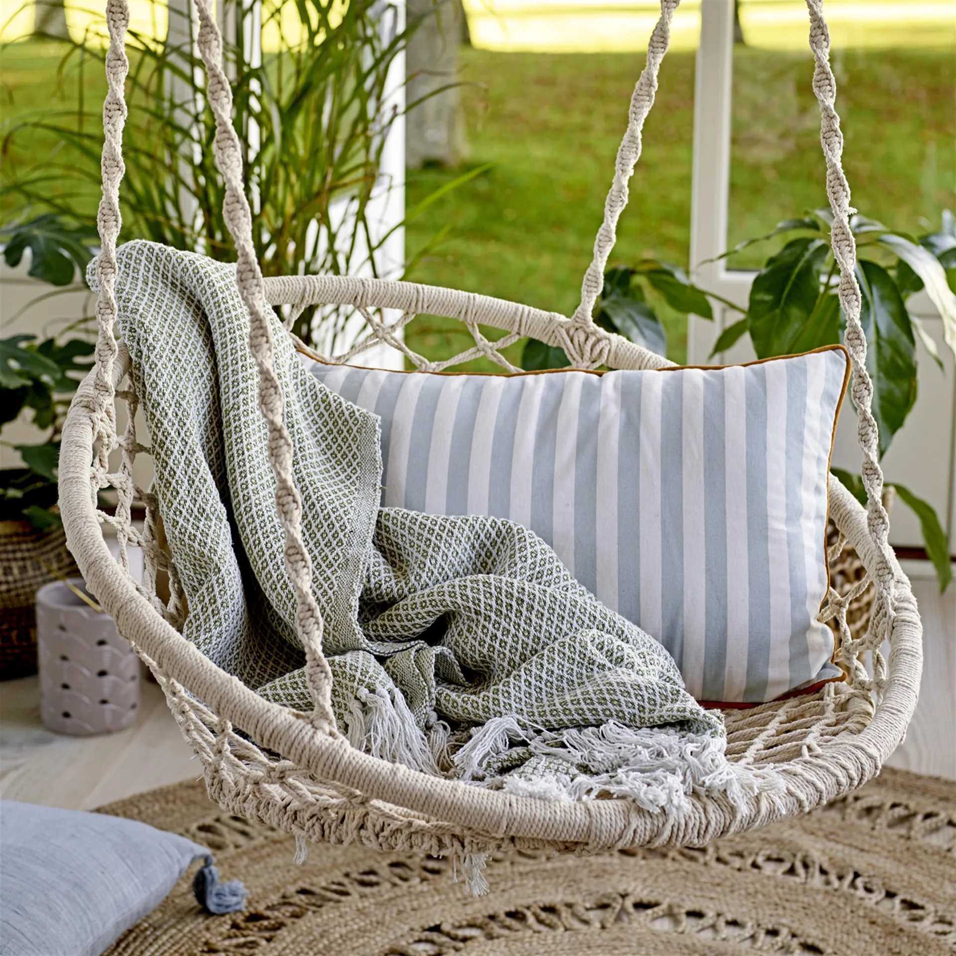 Tapis en jute rond Bloomingville Ø182 cm, naturel Bloomingville