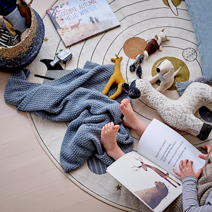 Tapis enfant Bloomingville espace Ø130 cm, Naturel Bloomingville