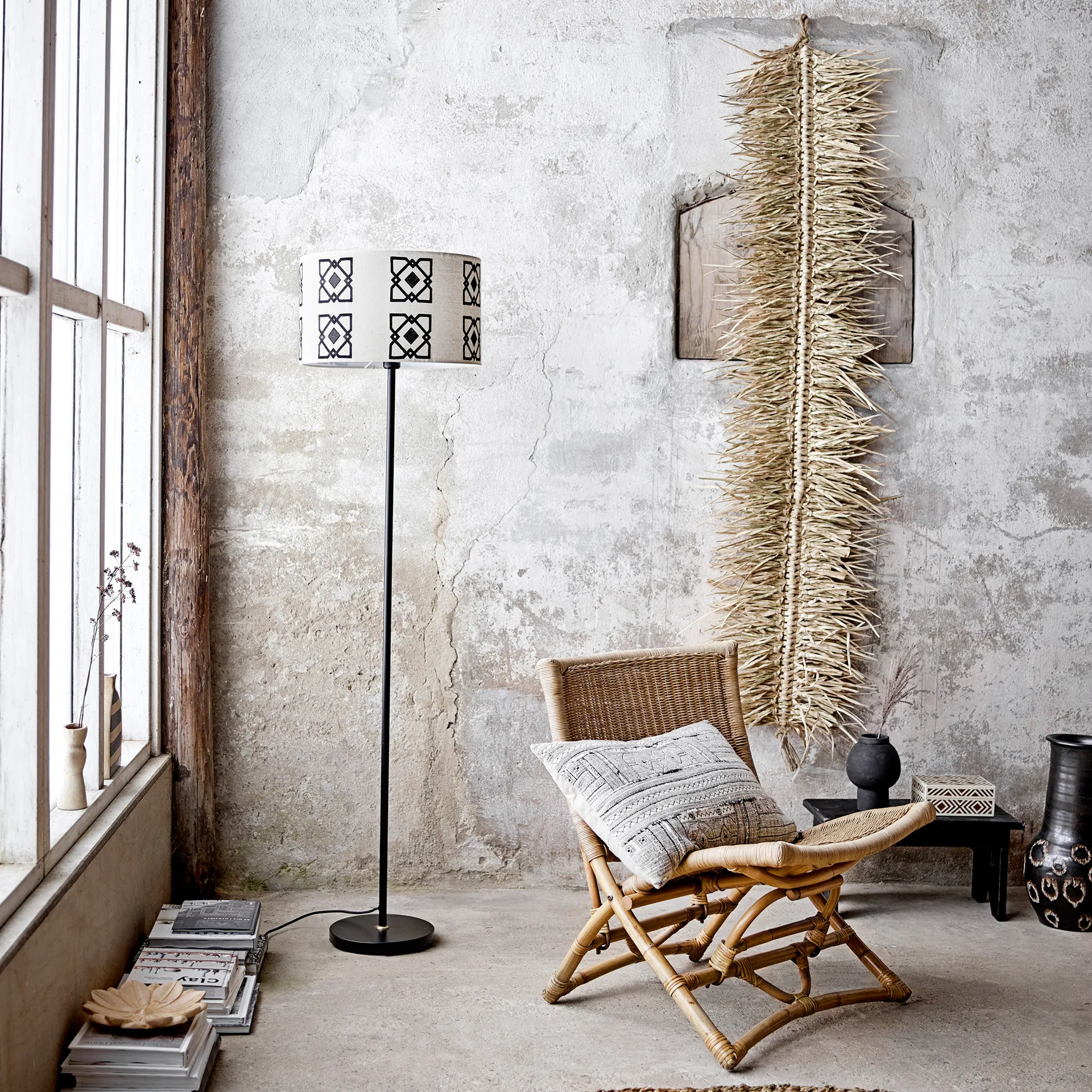 Tapis Malic Ø150 cm, Nature Bloomingville