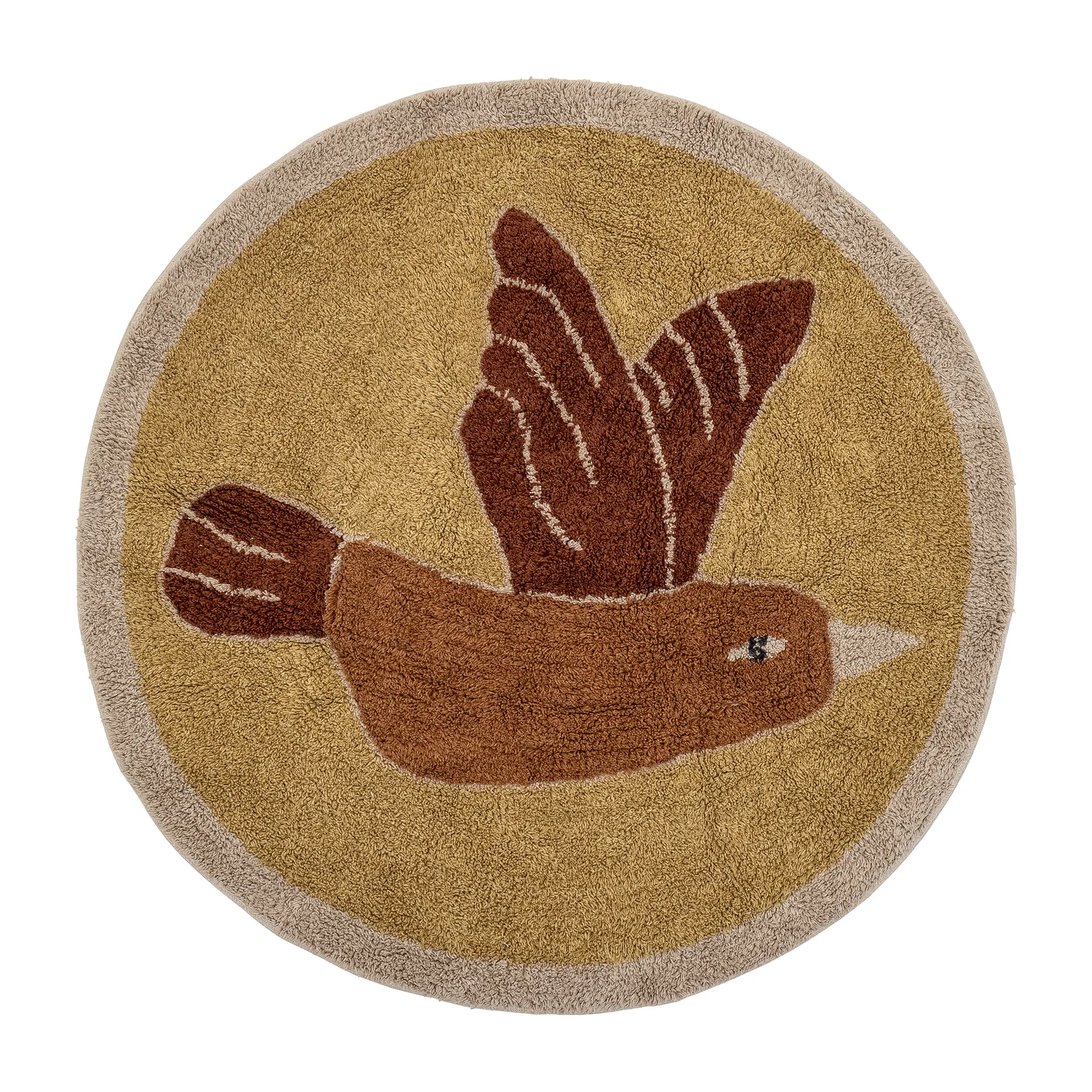 Tapis Milou Ø90 cm, Oiseau Bloomingville