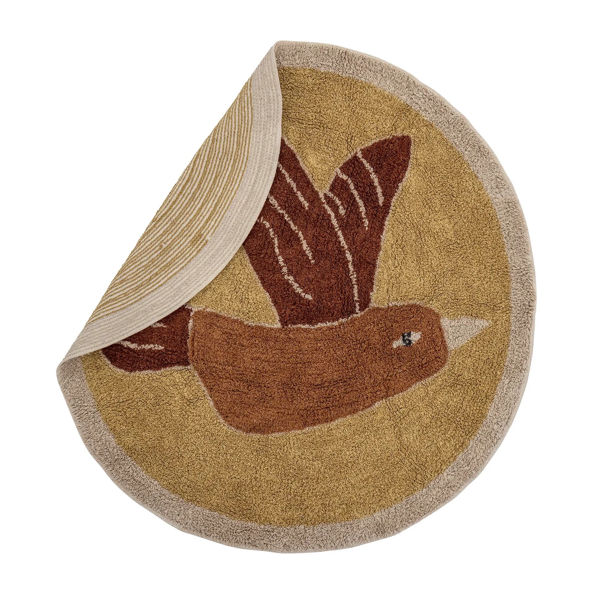 Tapis Milou Ø90 cm, Oiseau Bloomingville