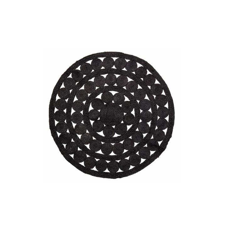 Tapis Neil Ø120 cm - Noir - Bloomingville