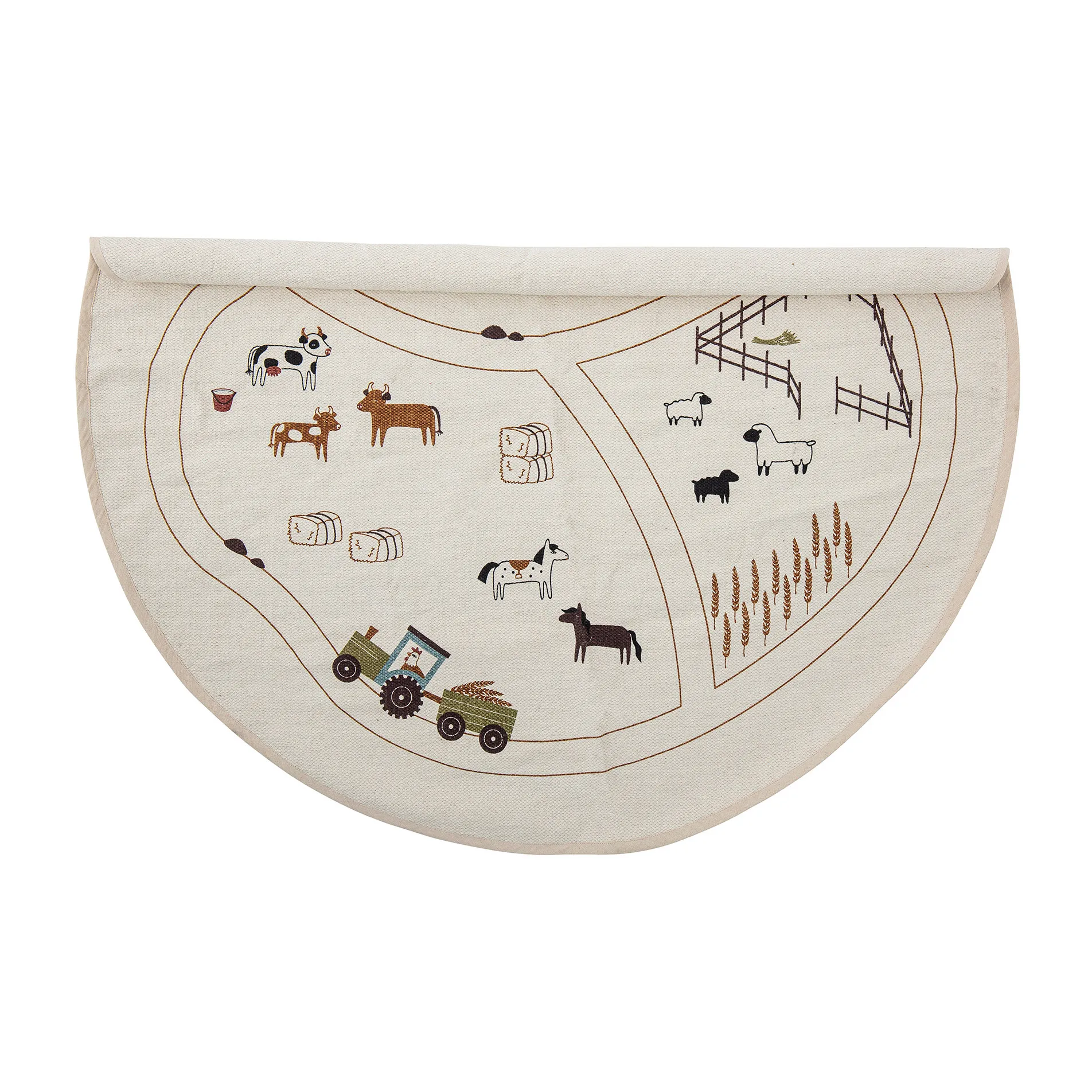 Tapis Thune Ø130 cm, Nature Bloomingville