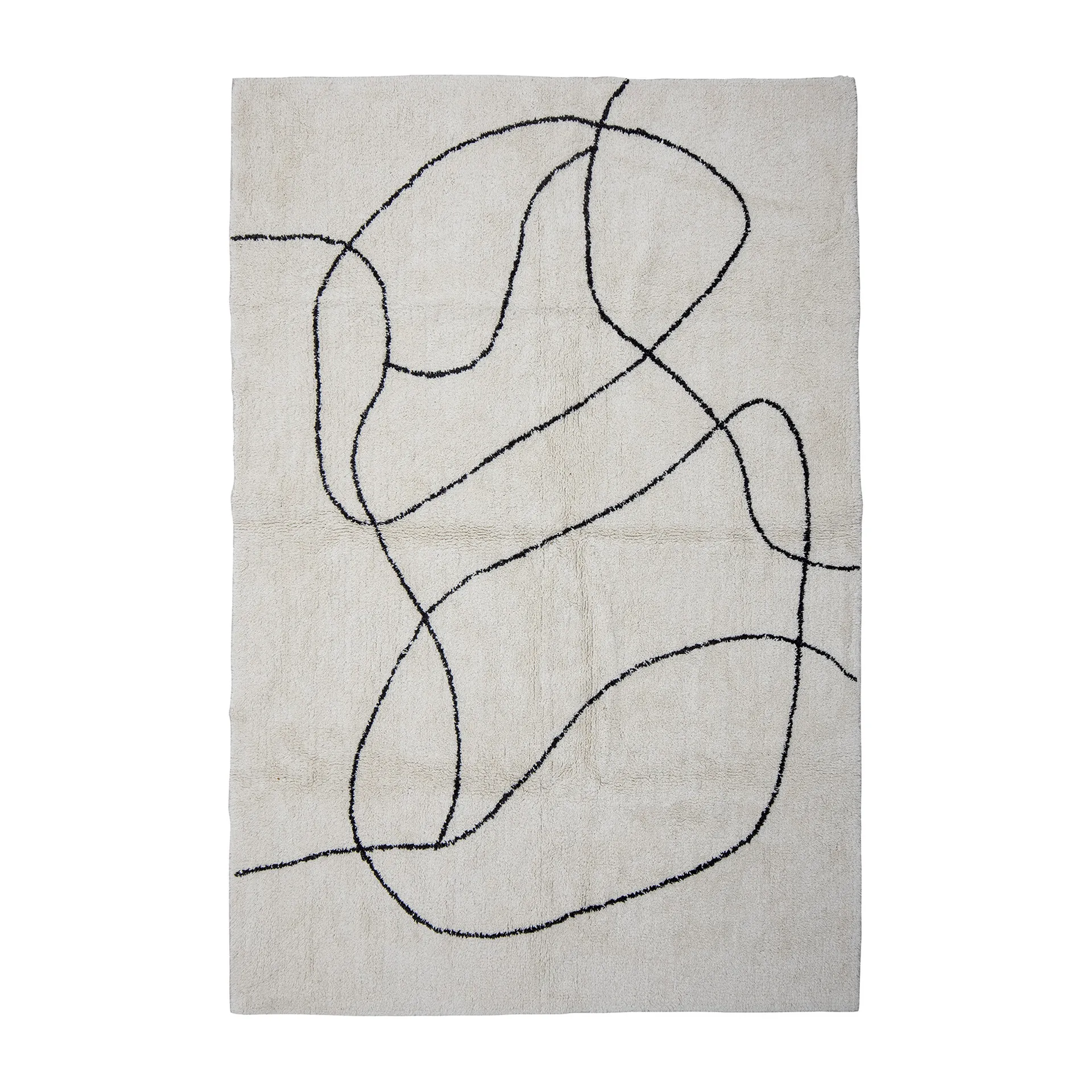 Tapis Viga 120x180 cm, Blanc Bloomingville