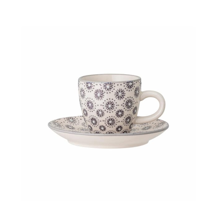 Tasse à espresso avec soucoupe Elsa - Gris - Bloomingville