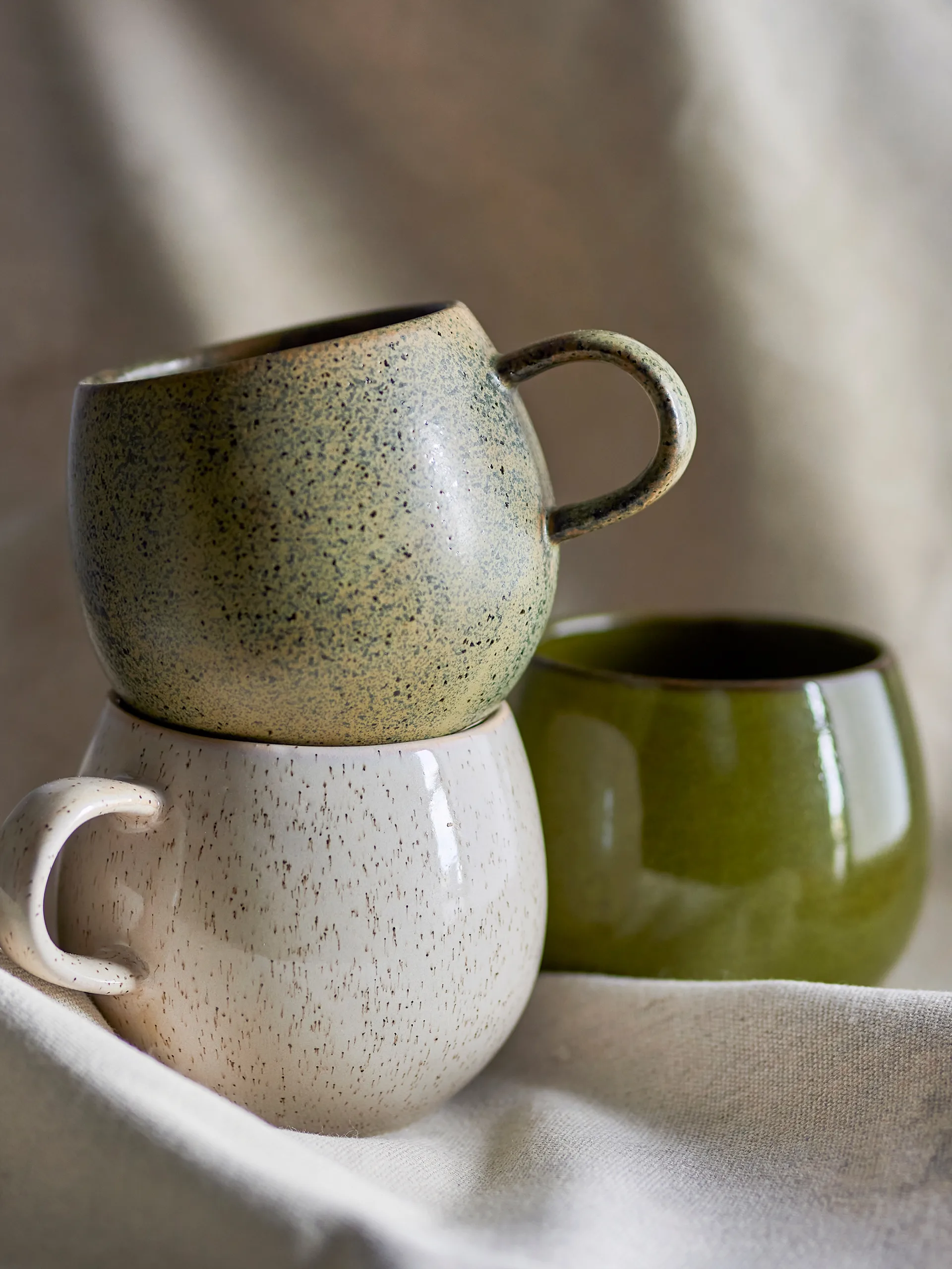 Tasse Addison Lot de 3, Vert Bloomingville