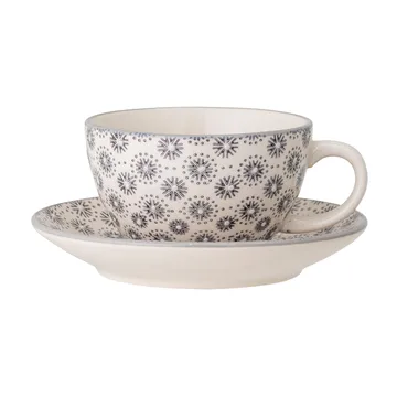 Tasse avec soucoupe Elsa - Gris - Bloomingville