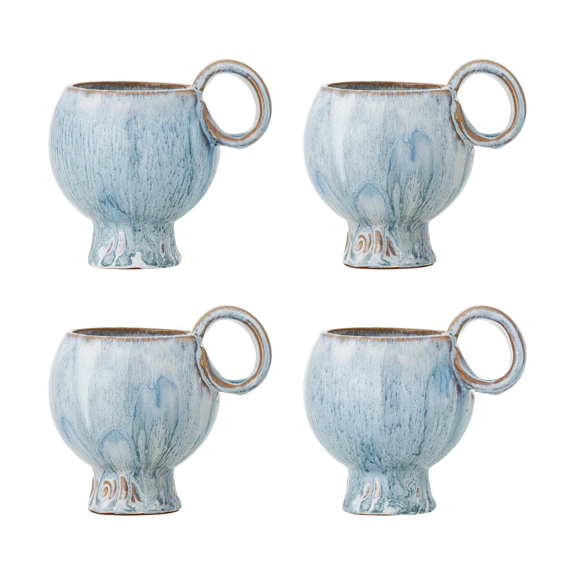Tasse Avonlea, lot de 4, Bleu Bloomingville