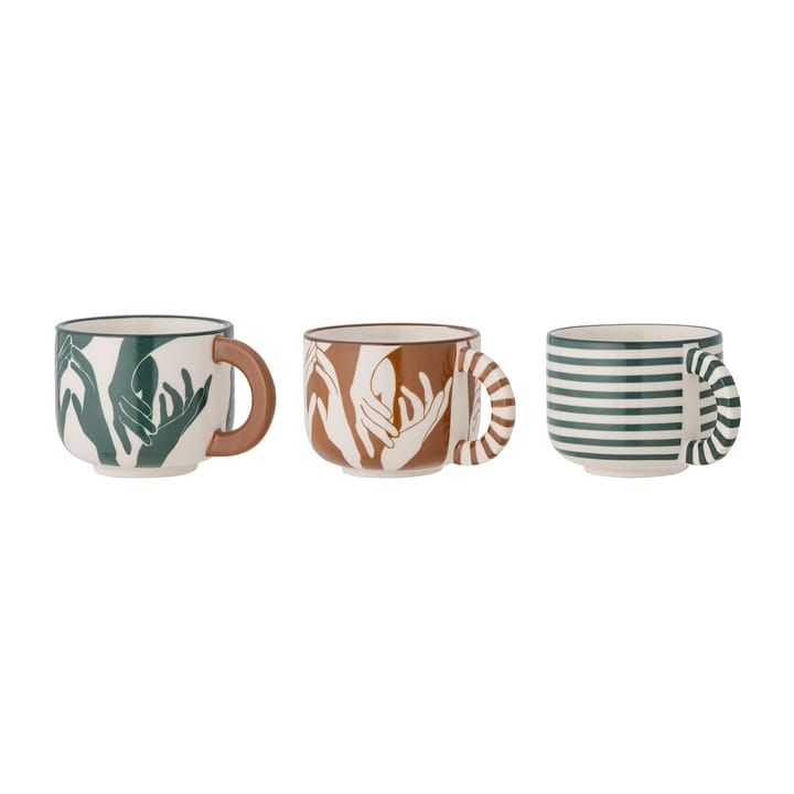 Tasse Carim 6,5 cm 3 pièces, Multicolore Bloomingville