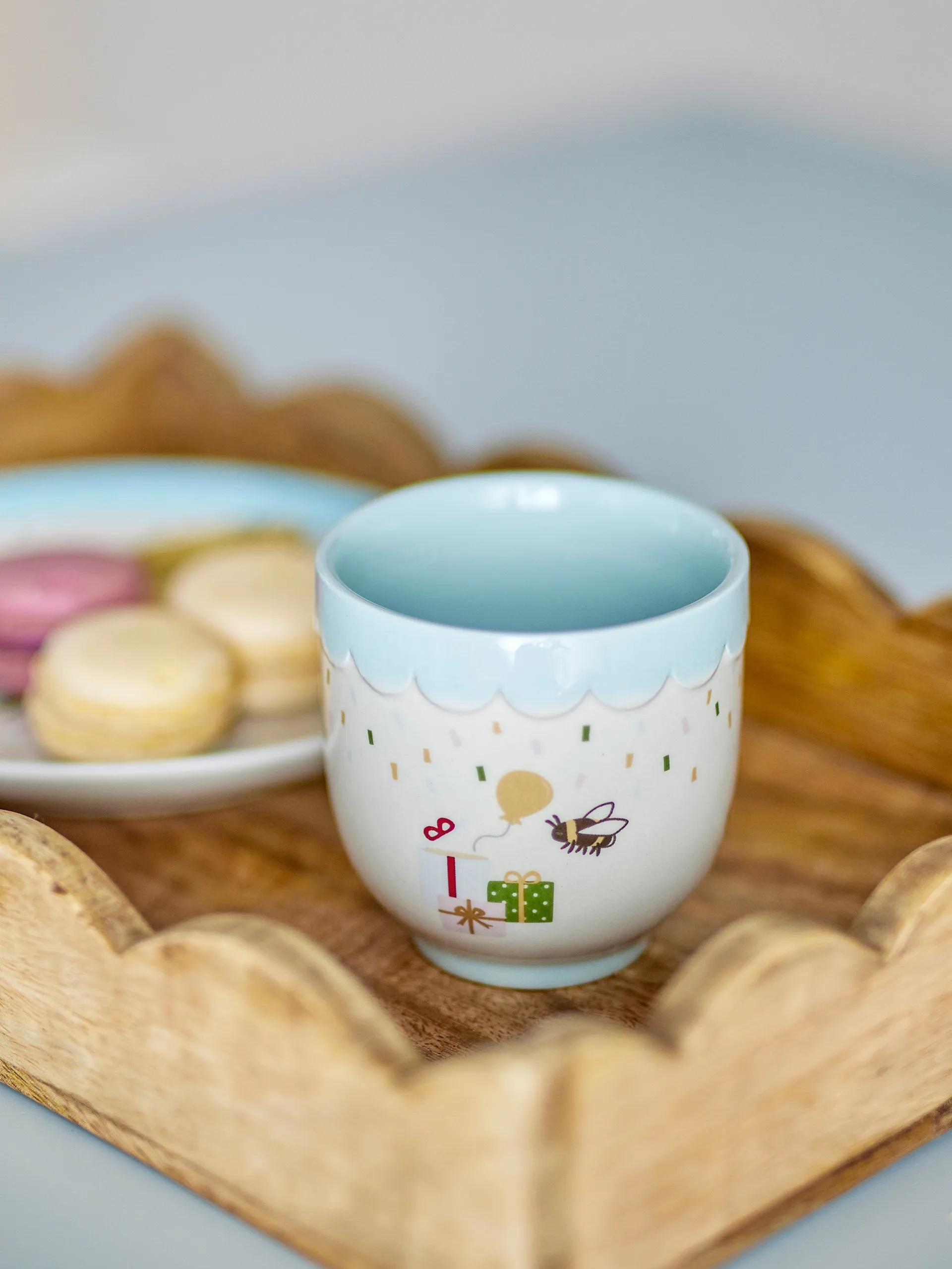 Tasse Celebrate 15 cl, Bleu Bloomingville