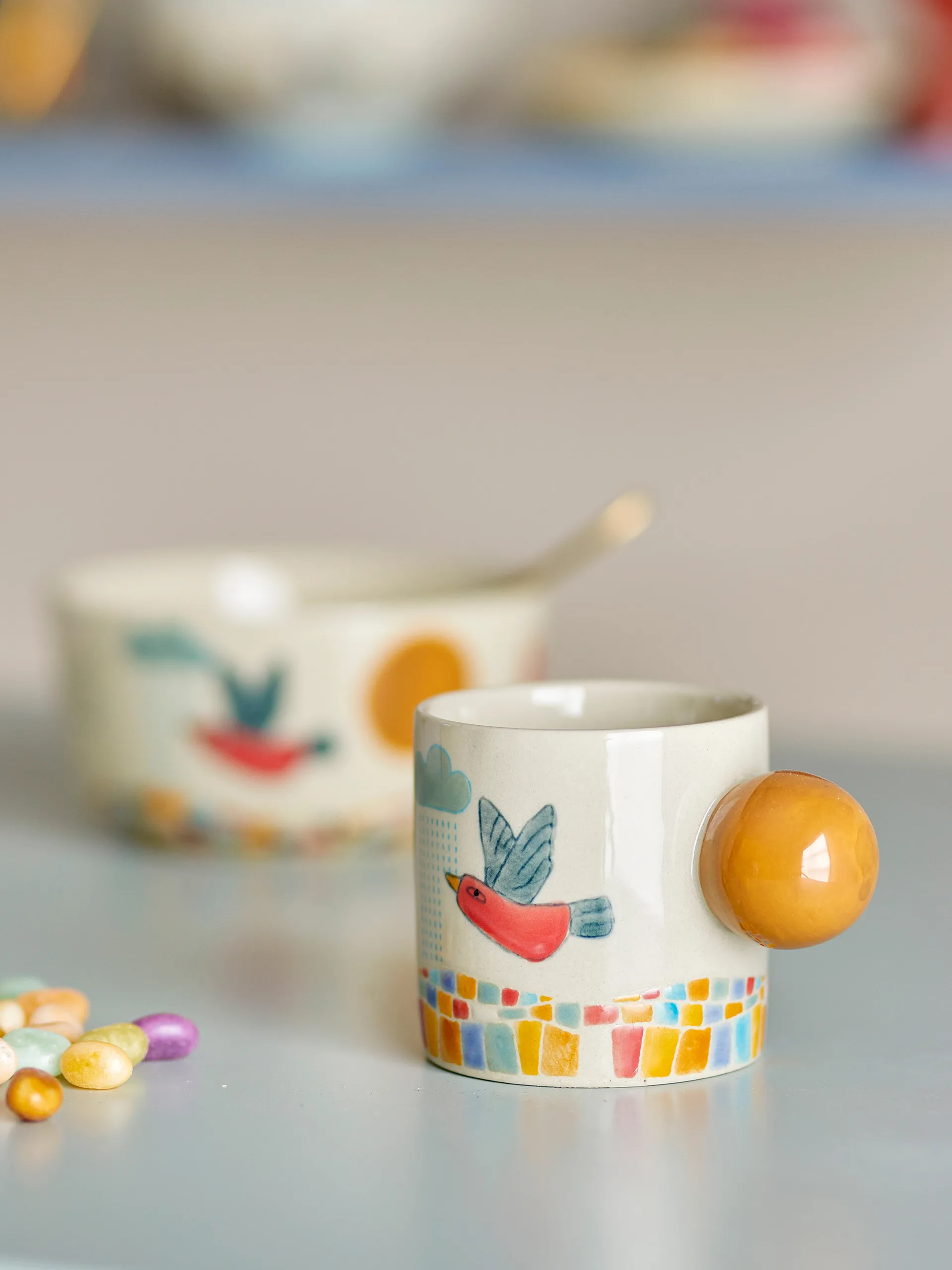 Tasse Colorine 15,5 cl, Naturel Bloomingville