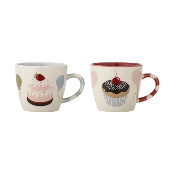 Tasse Darby 20 cl Lot de 2 - Rouge - Bloomingville