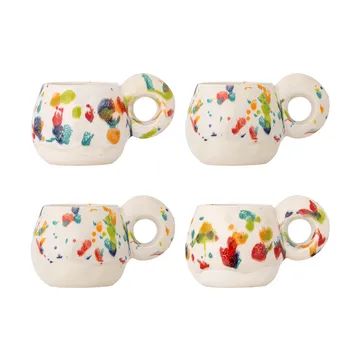 Tasse Freckles, lot de 4 - Rouge - Bloomingville