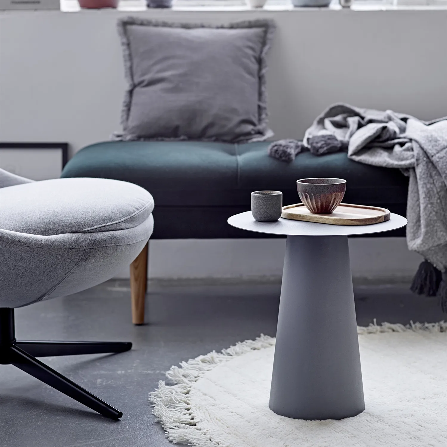 Tasse Kendra tasse grès 10cl, Gris Bloomingville