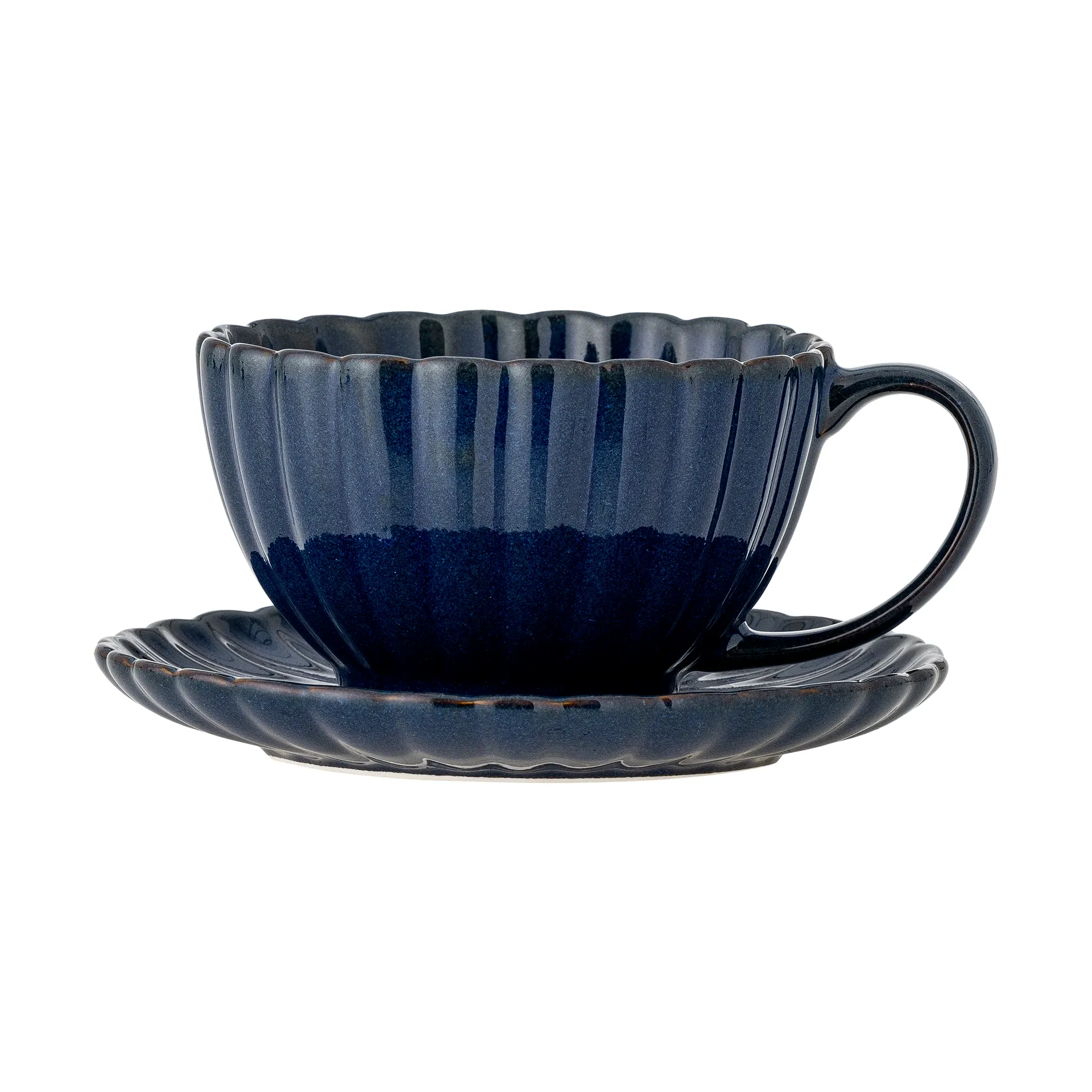 Tasse Latina 22 cl avec soucoupe, Blue Bloomingville