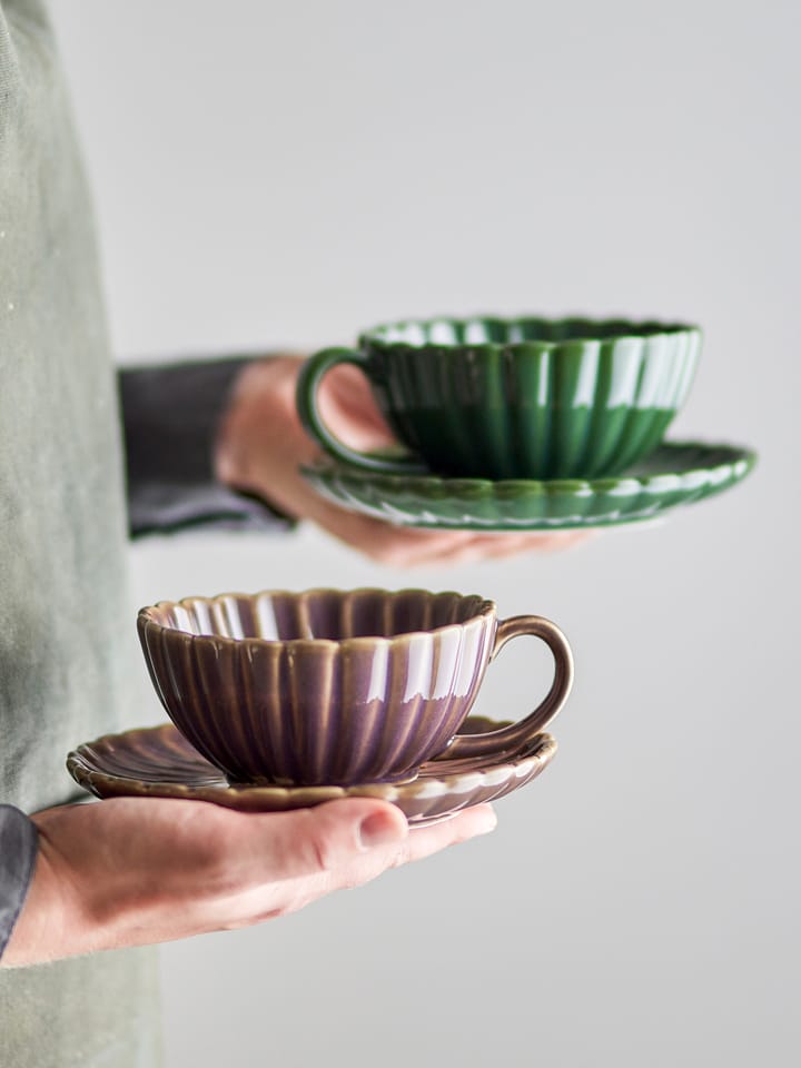 Tasse Latina 22 cl avec soucoupe, Pourpre Bloomingville