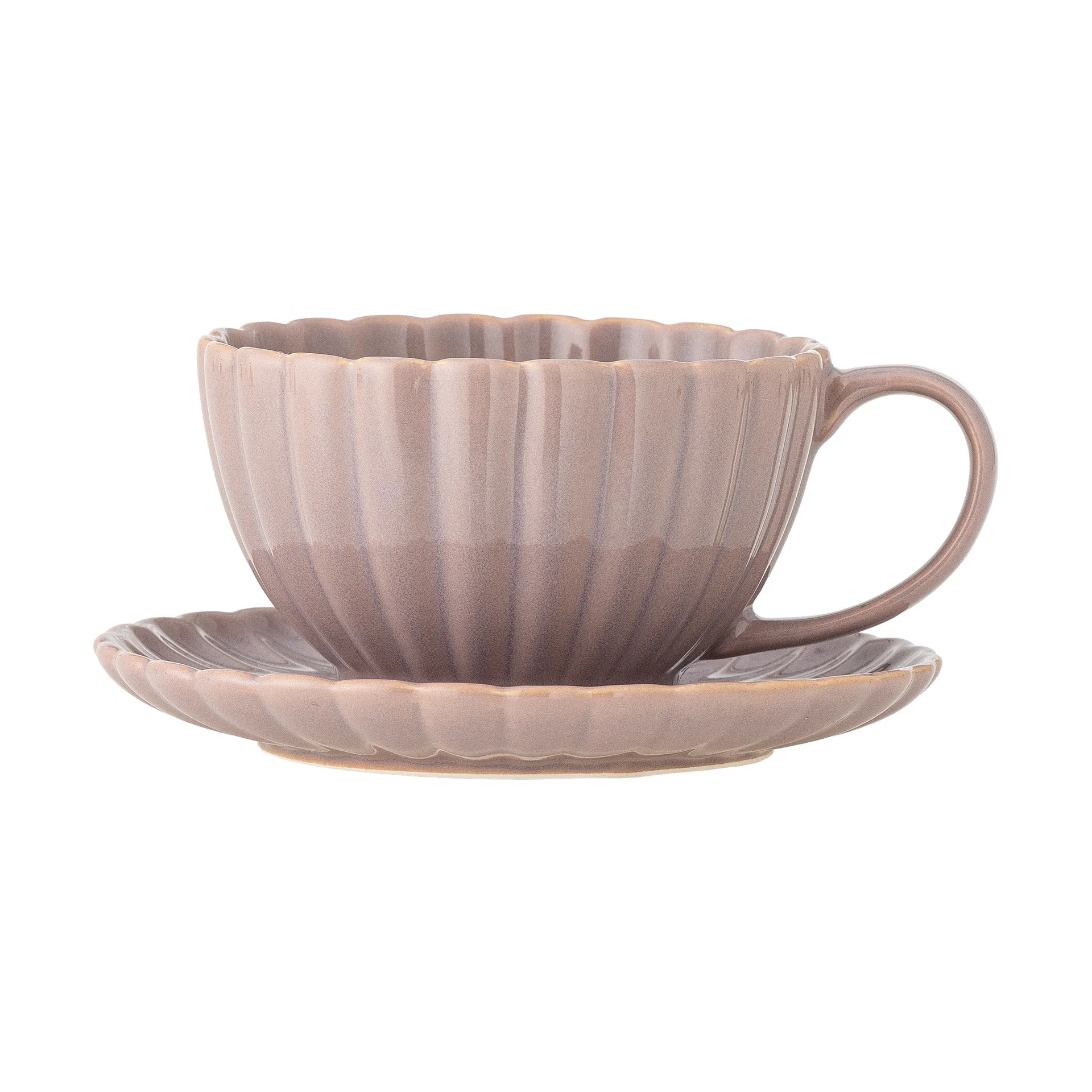 Tasse Latina 22 cl avec soucoupe, Rose Bloomingville