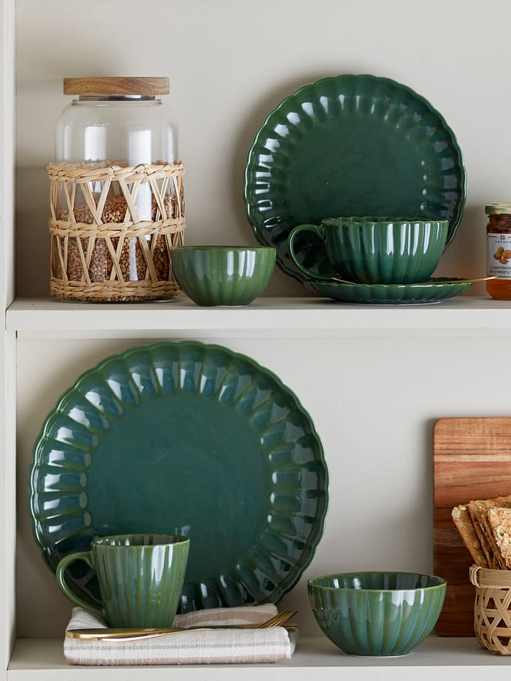 Tasse Latina 22 cl avec soucoupe, Vert Bloomingville