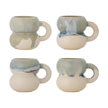 Tasse Luna, lot de 4 - Bleu - Bloomingville