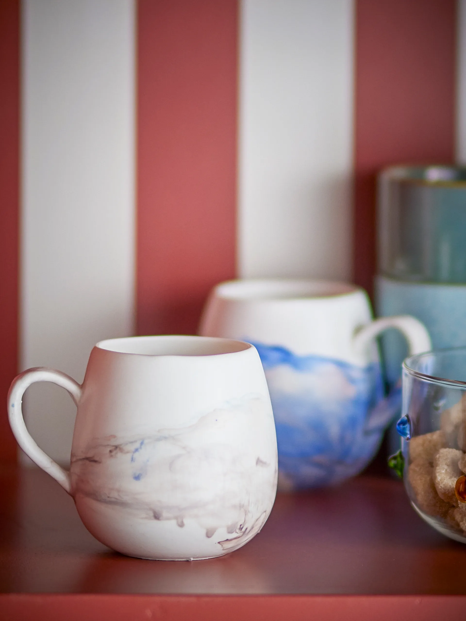 Tasse Lyre, lot de 4, Marron Bloomingville