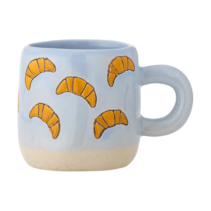 Tasse Millie 11 cl - Bleu, croissants - Bloomingville