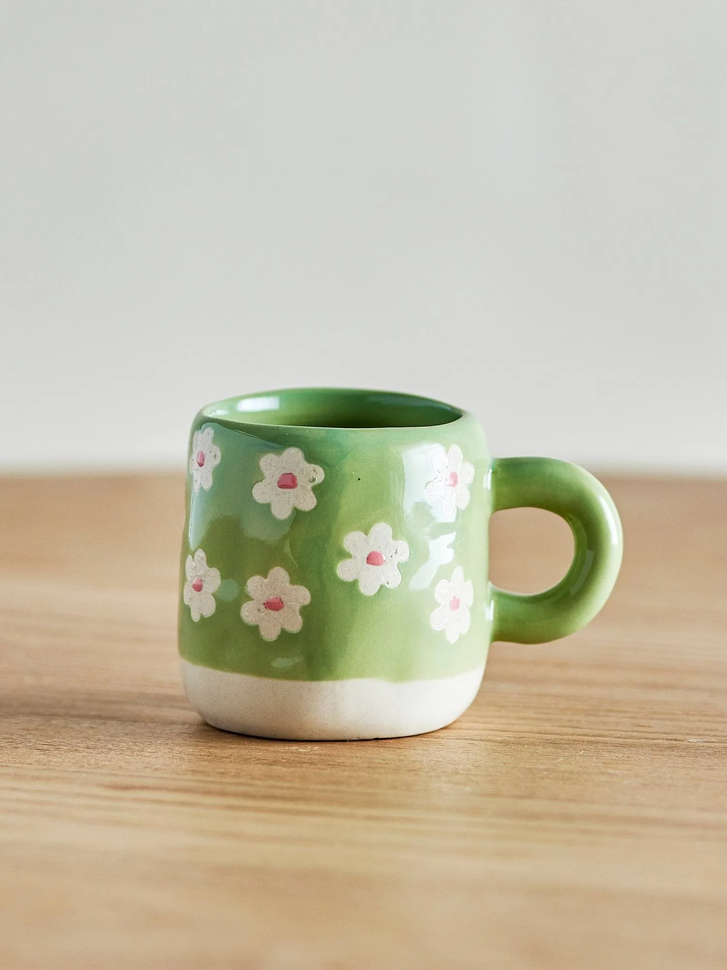 Tasse Millie 11 cl, Vert, fleurs Bloomingville