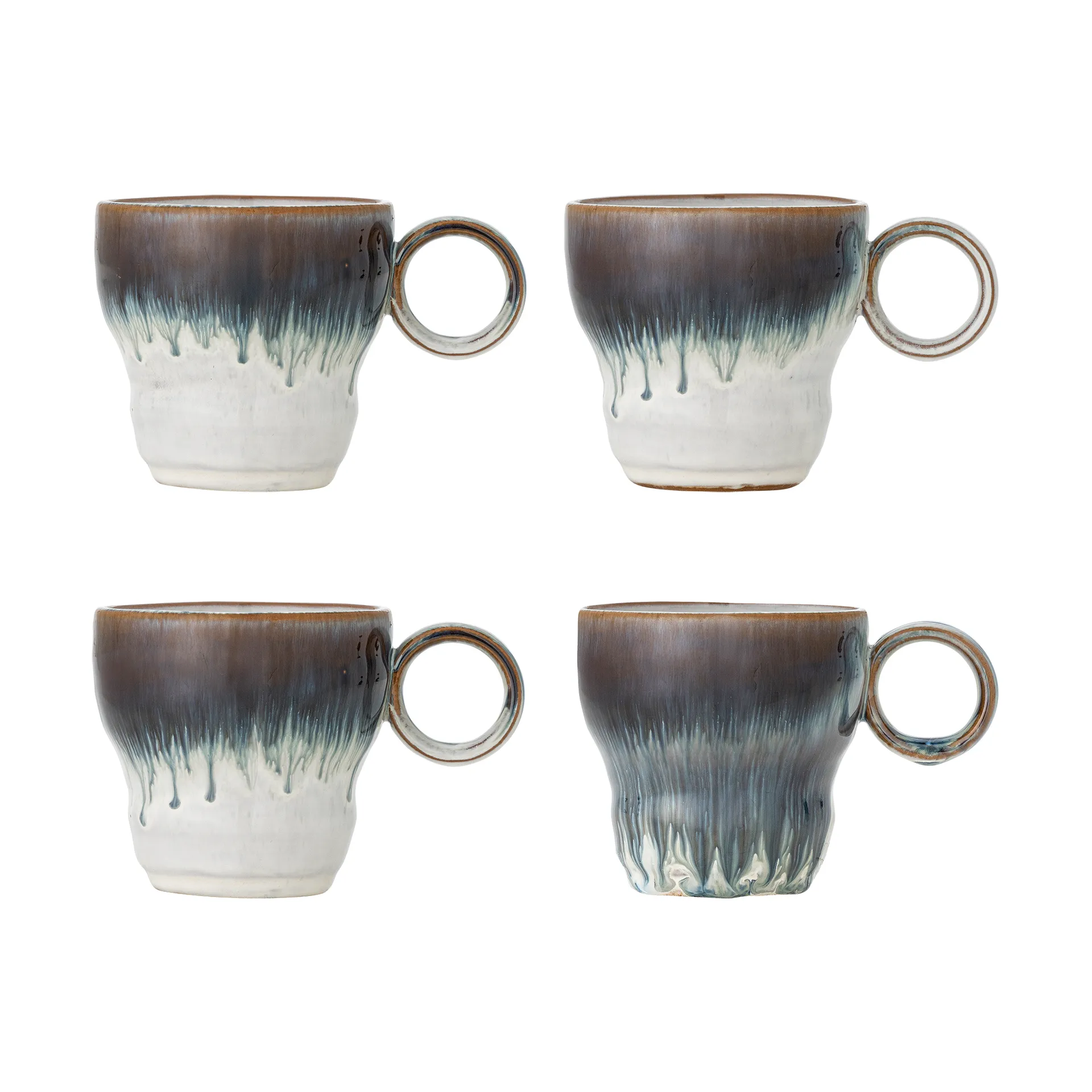 Tasse Nigel, lot de 4, Bleu Bloomingville