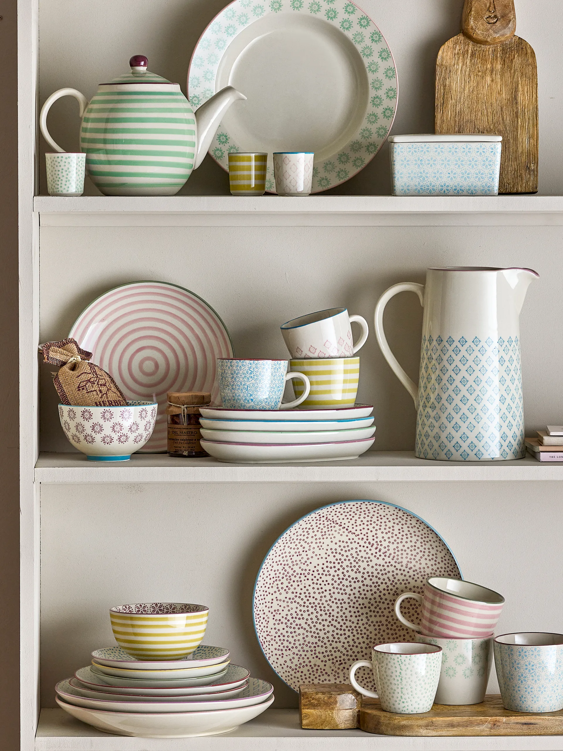 Tasse Patricia 30 cl, 3 pièces Bleu Bloomingville