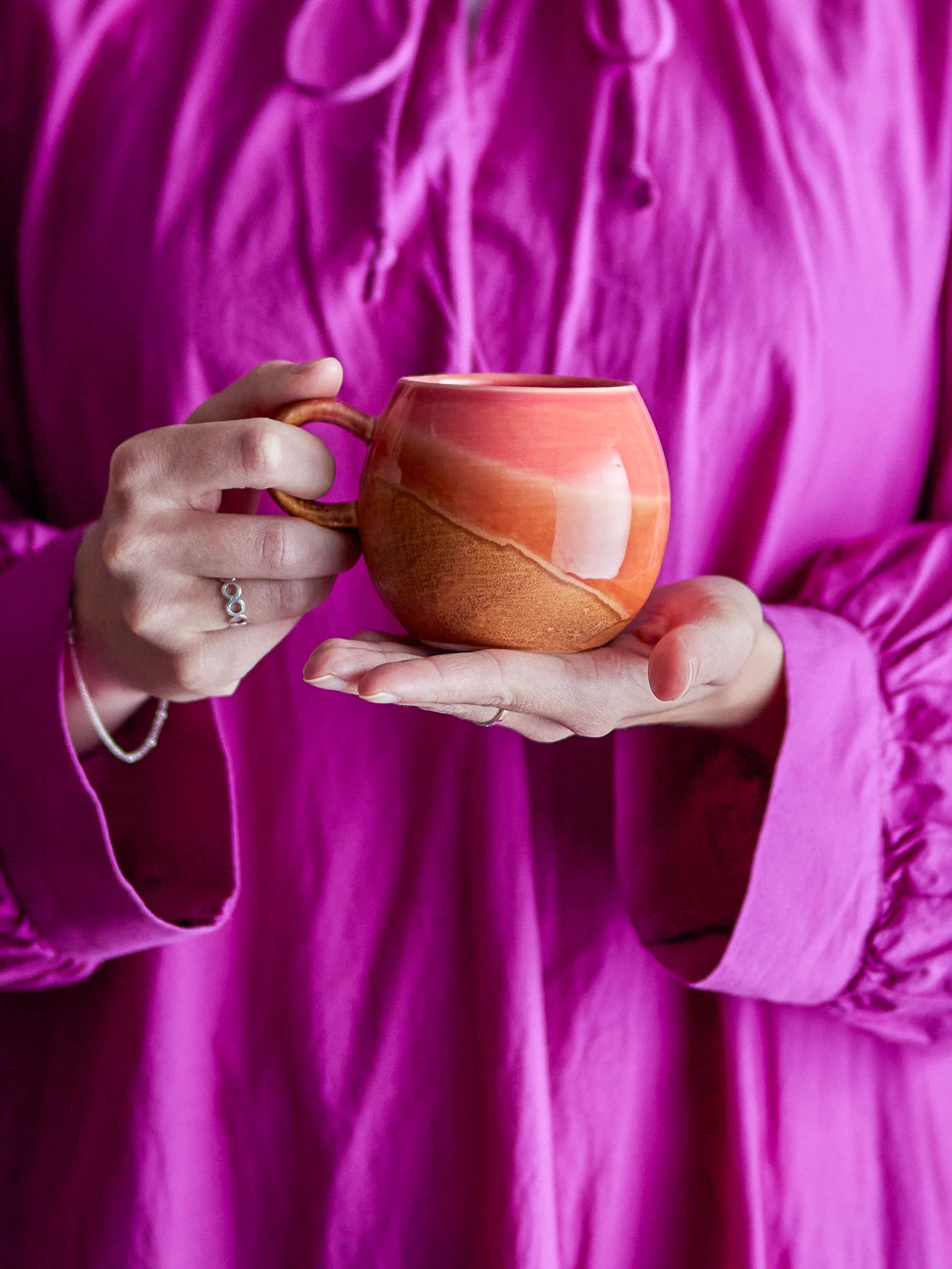 Tasse Paula 27,5 cl, Orange-orange Bloomingville