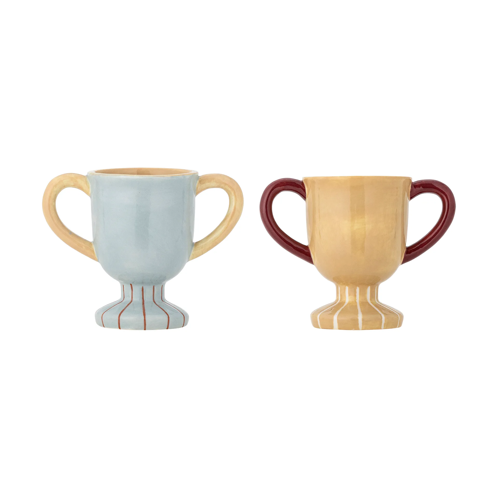 Tasse Trophy, lot de 2, Bleu Bloomingville
