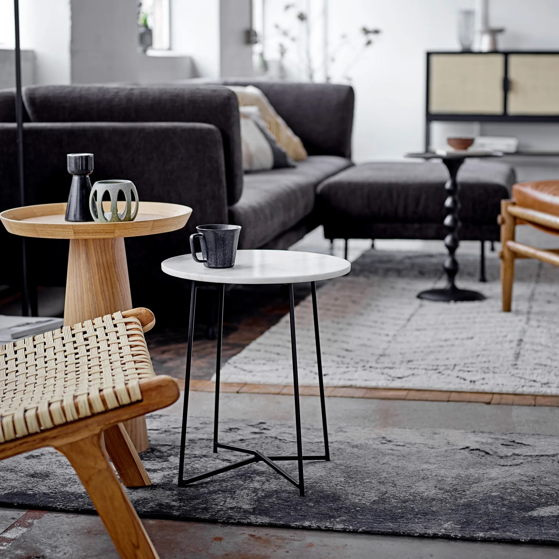 Tasse Yoko 32 cl Lot de 4, Noir Bloomingville