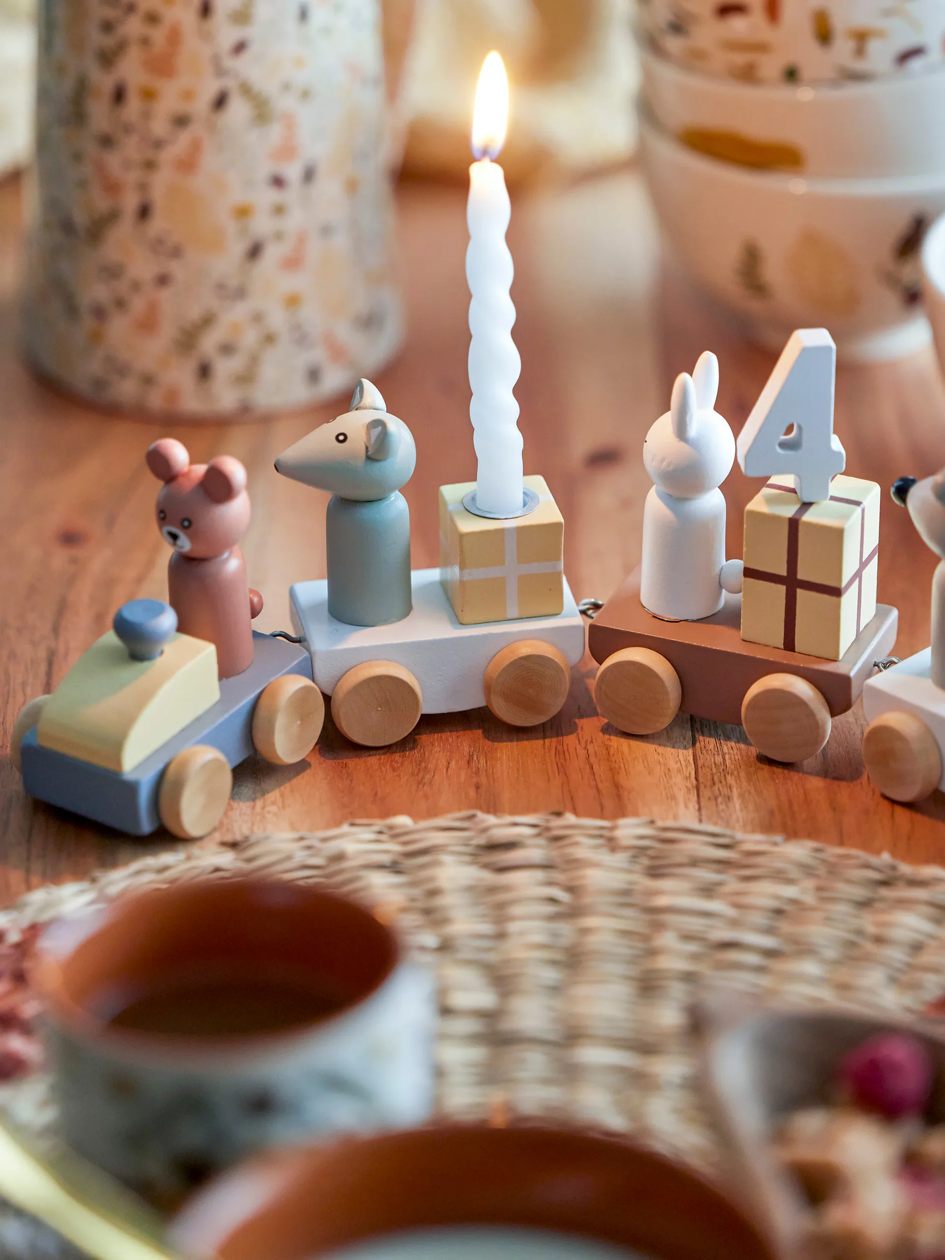 Train d'anniversaire Junaid, Marron Bloomingville