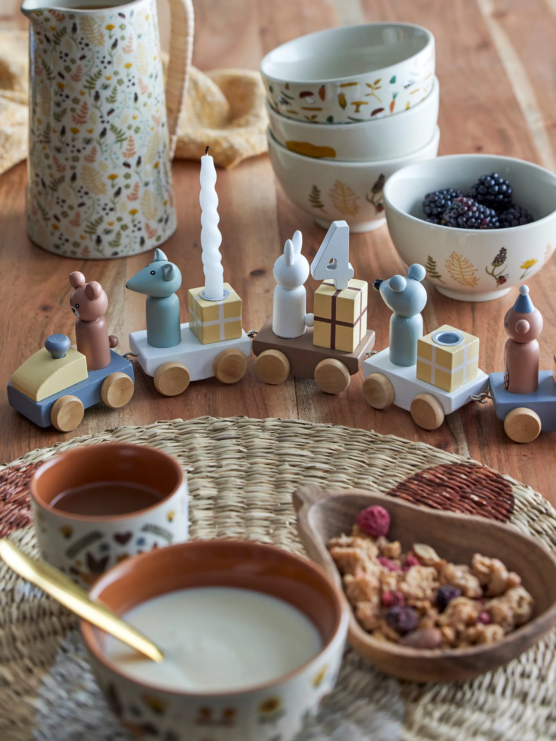 Train d'anniversaire Junaid, Marron Bloomingville